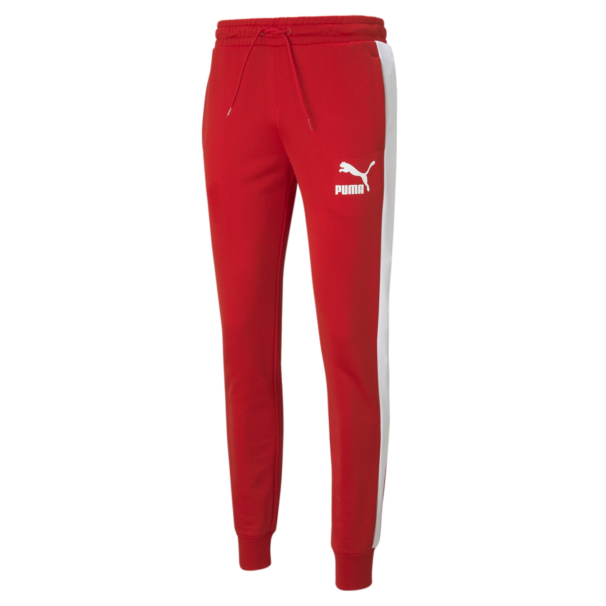 Iconic T7 Track Pants PT - S / High Risk Red - PUMA Apparel THE MIX