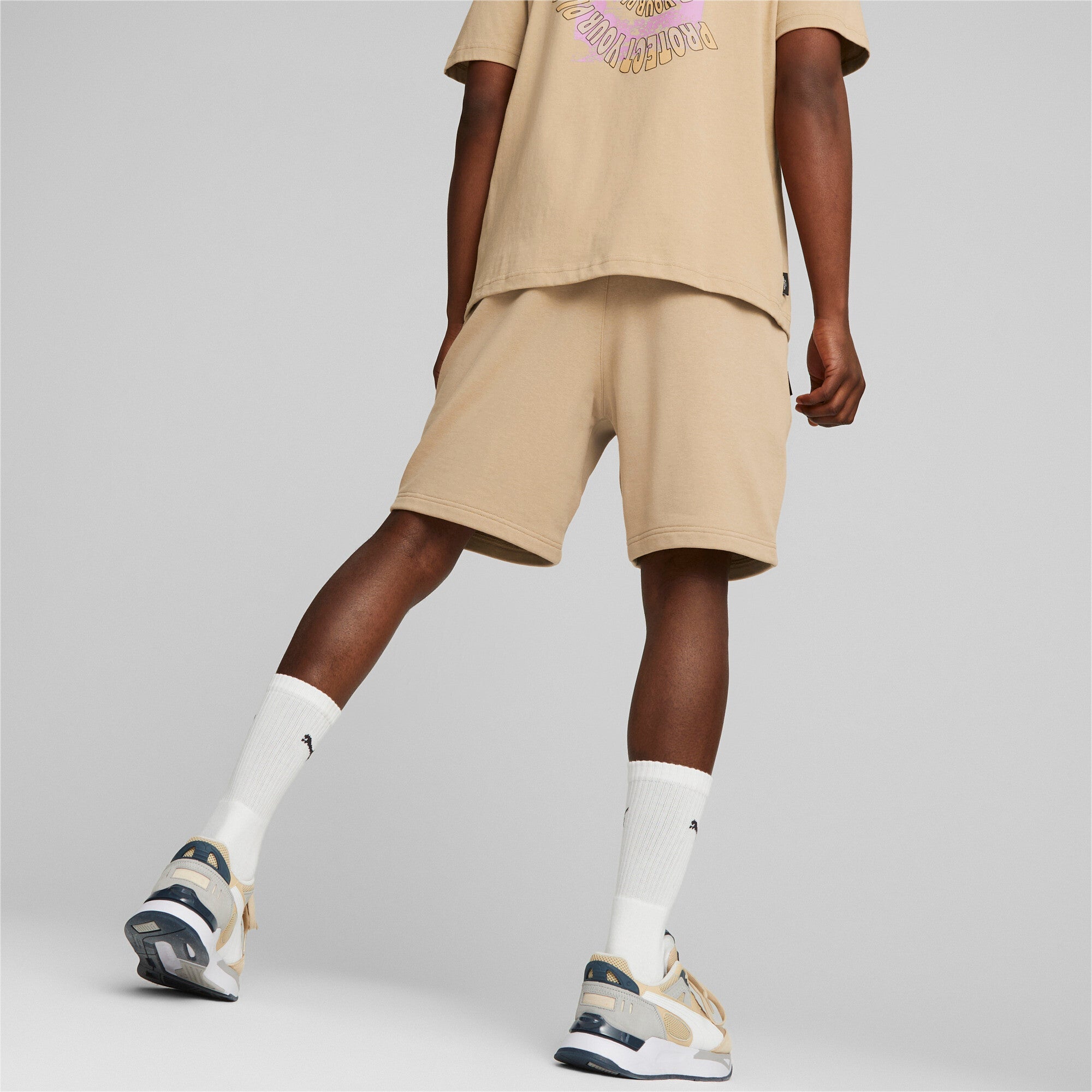 DOWNTOWN Shorts 8" TR - XL / Dusty Tan - PUMA Apparel THE MIX