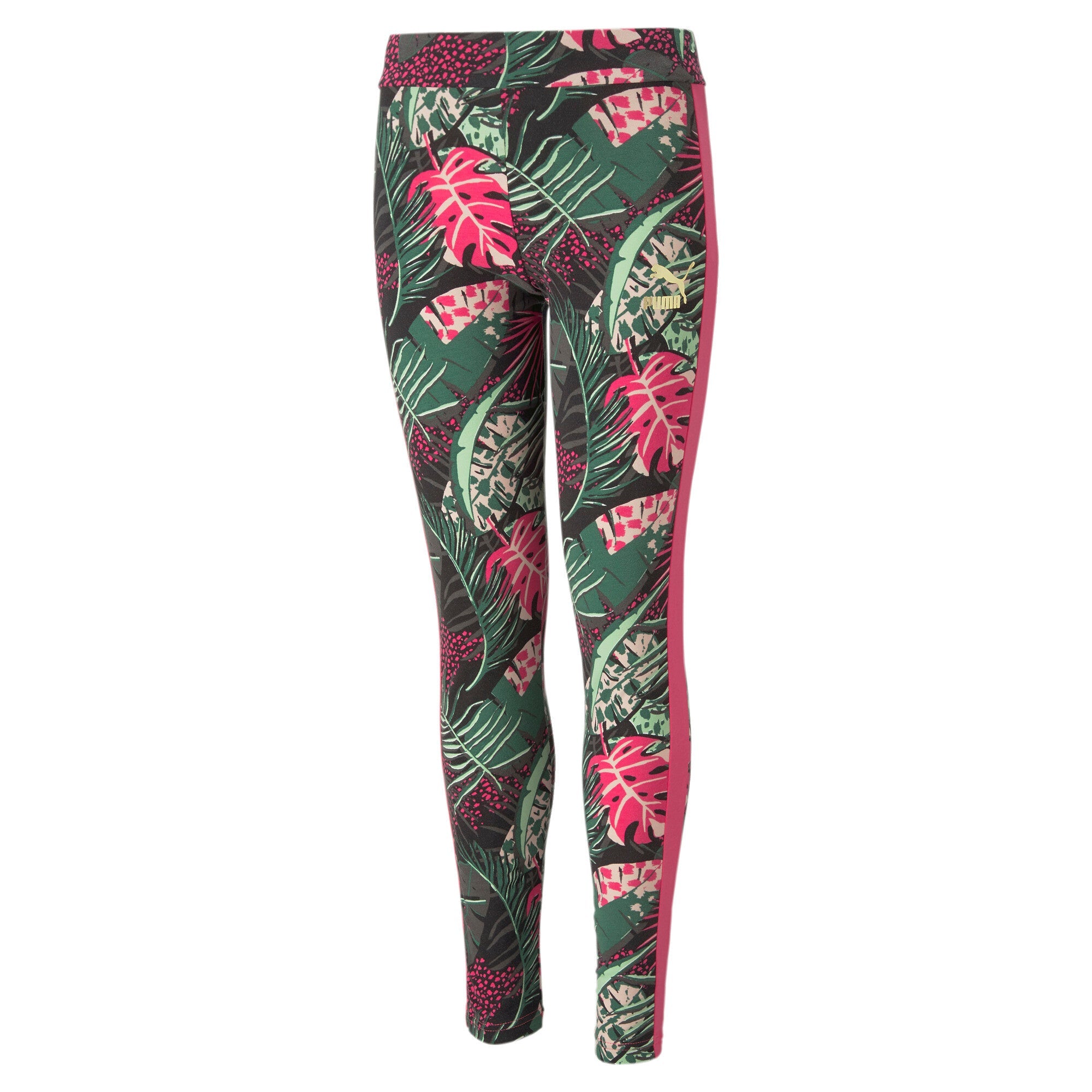 T7 VACAY QUEEN AOP Leggings - 128 / Glowing Pi - PUMA Apparel THE MIX
