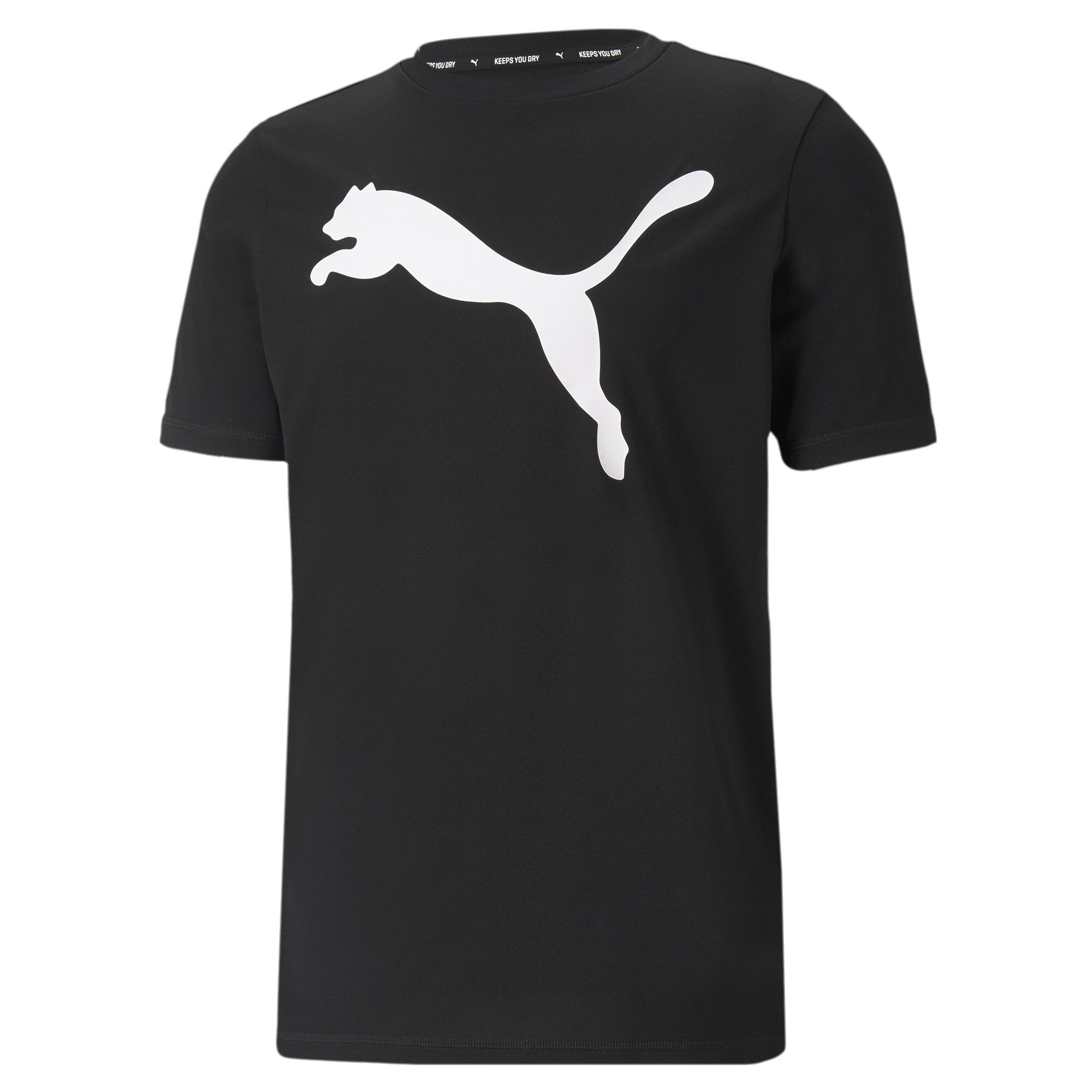 Active Big Logo Tee - S / Puma Black - PUMA Apparel THE MIX