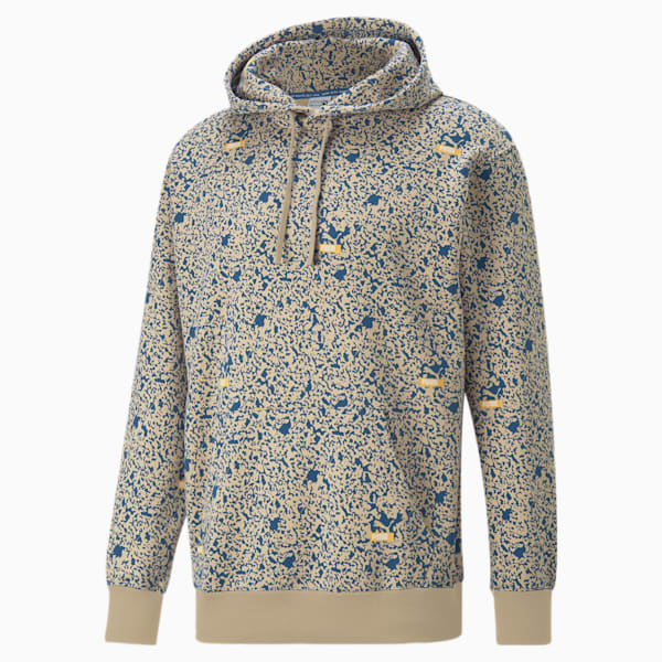 Brand Love All Over Print Men's Hoodie - Lake Blue / S - PUMA Hoodie THE MIX