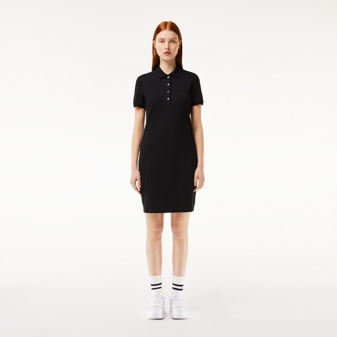 Lacoste Women's Stretch Cotton Pique Polo Dress - 34 / 31 - Lacoste Apparel THE MIX