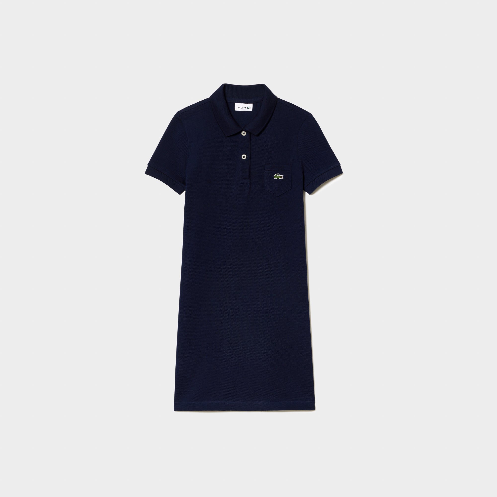Lacoste Girl's Polo-Style Cotton Dress - 10A / 166 - Lacoste Apparel THE MIX