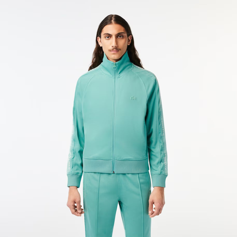 Men’s Lacoste Regular Fit Zipped Piqué Sweatshirt - Lacoste SWEATERS THE MIX