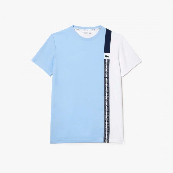 Lacoste Regular Fit Recycled Fabric Tennis T-shirt - 3 - S / LVI / Blue/White/Navy Blue - Lacoste Apparel THE MIX