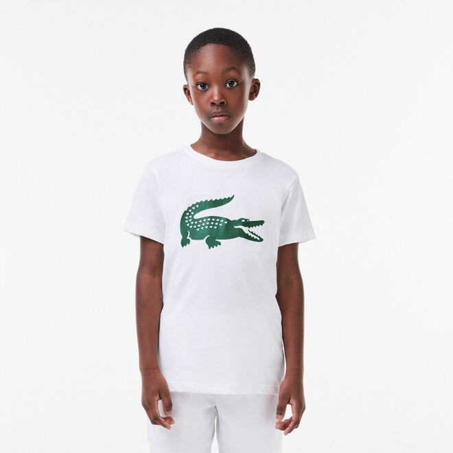 Lacoste Kids Sport Tennis Technical Jersey Oversized Croc T shirt