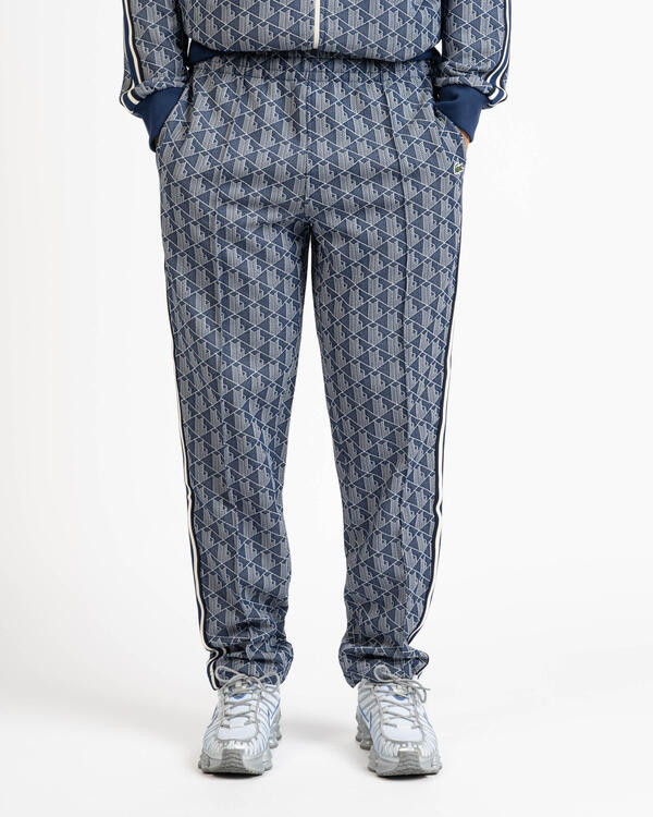 Lacoste Jacquard Monogrammed Paris Tracksuit Bottoms - 3 - S / QIE / Navy Blue/White - Lacoste Apparel THE MIX