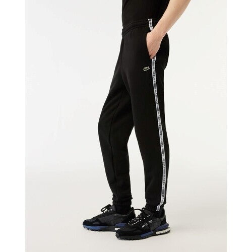 Lacoste Logo Stripe Joggers - 3 / S / 031 / Black - Lacoste Apparel THE MIX