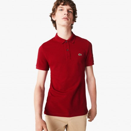 Lacoste Men's Slim Fit Polo İn Petit Piqué - Bordeaux / M - Lacoste Apparel THE MIX