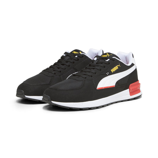 Graviton Unisex Sneakers - PUMA Black-PUMA White-Yellow Sizzle / 8 - THE MIX Footwear THE MIX