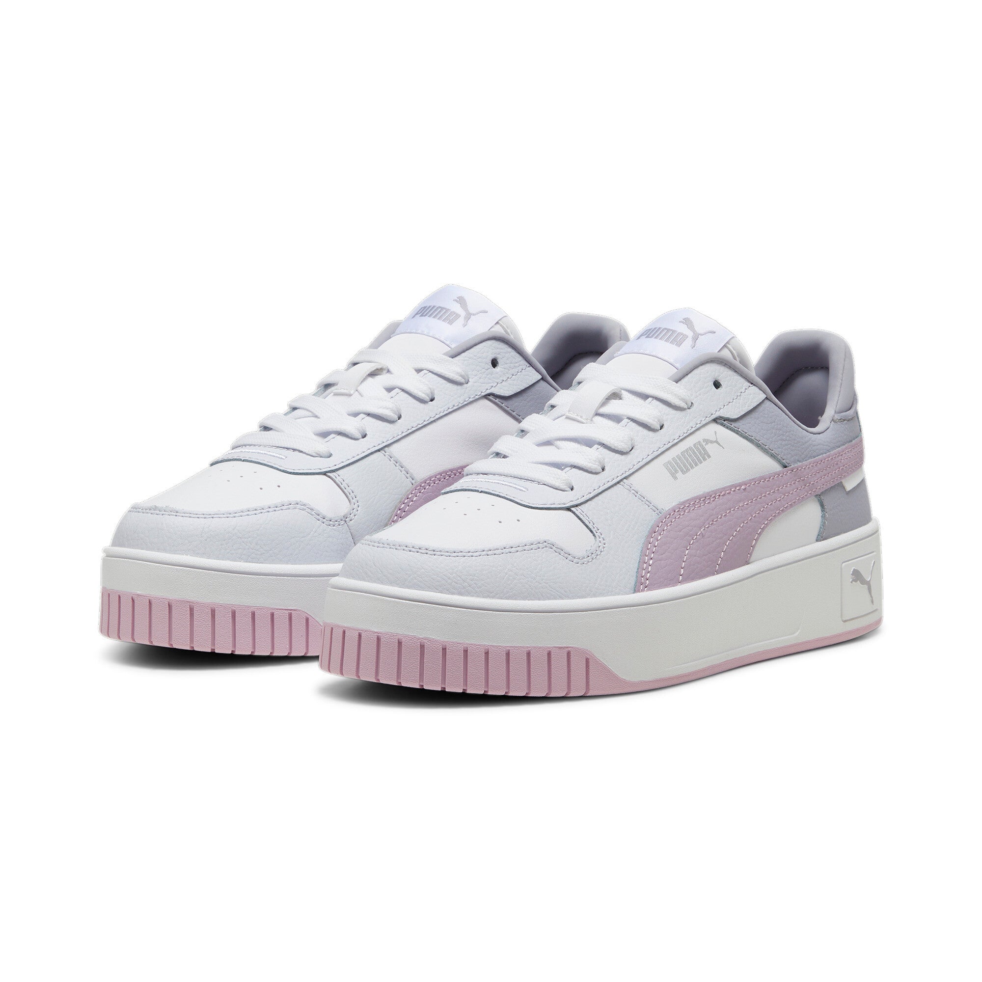 Carina Street Blossom - 4 / PUMA White-Grape Mist-Silver - PUMA Footwear THE MIX