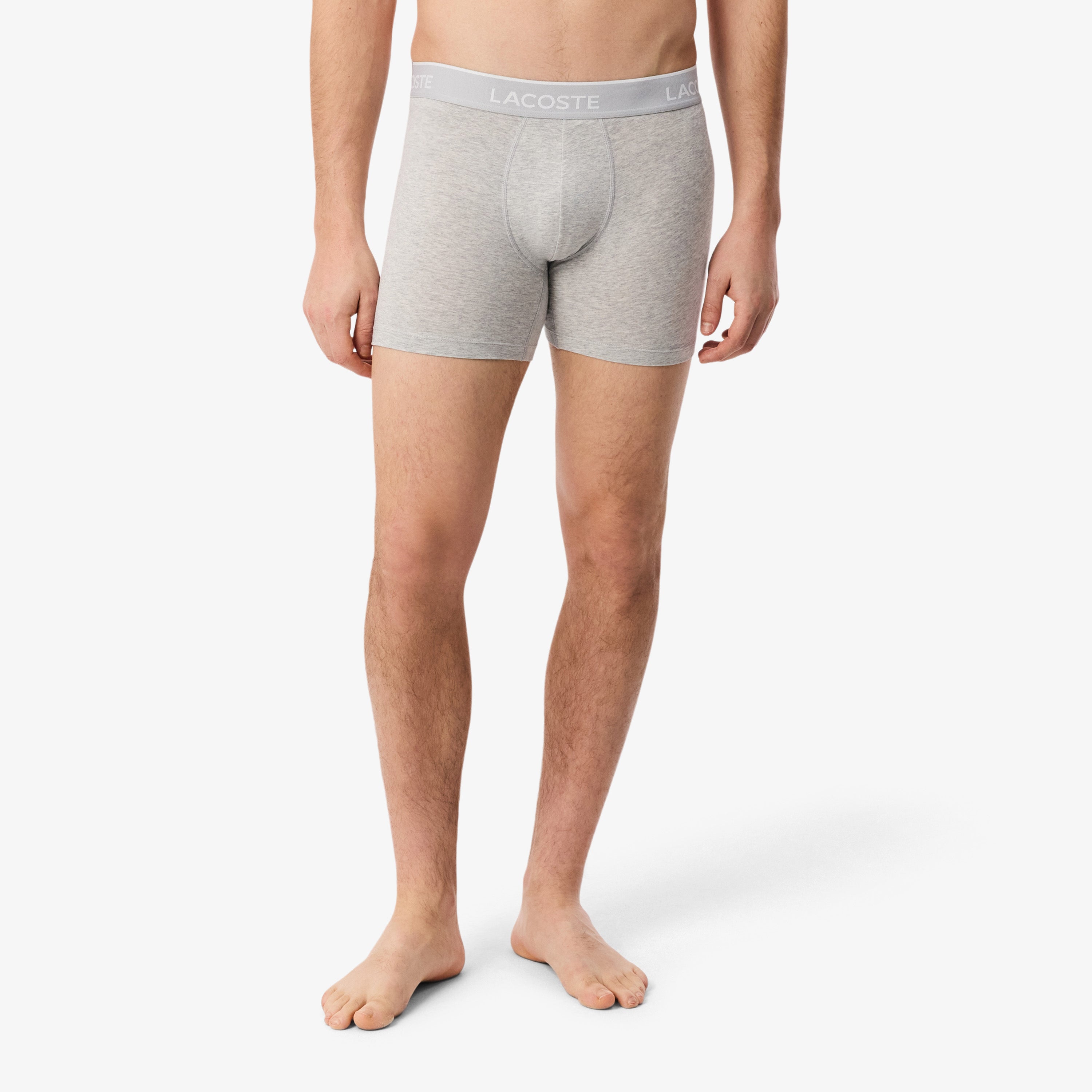 LACOSTE Men's Cotton Jersey Boxer Briefs 3-Pack