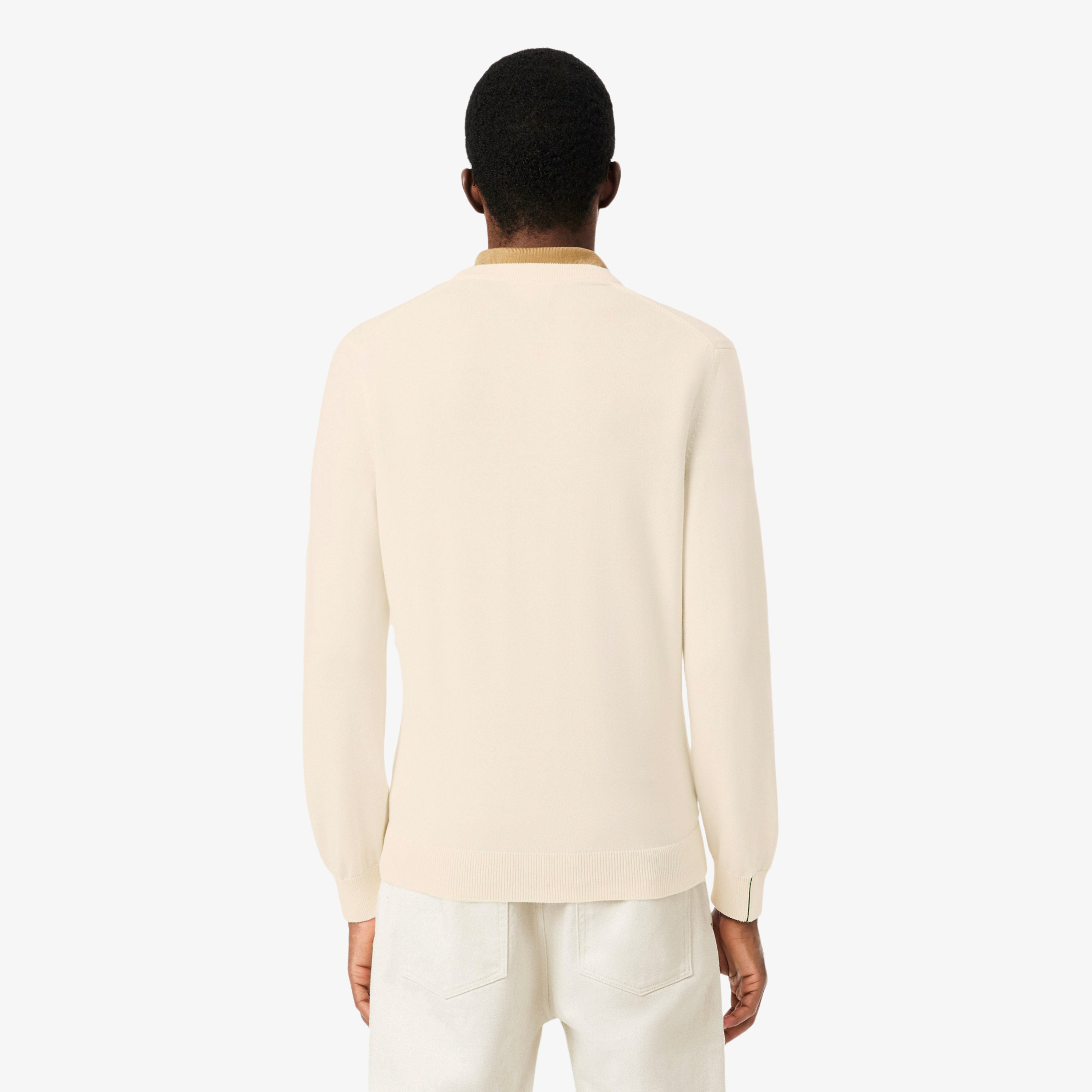 LACOSTE Monochrome Crew Neck Cotton Sweater