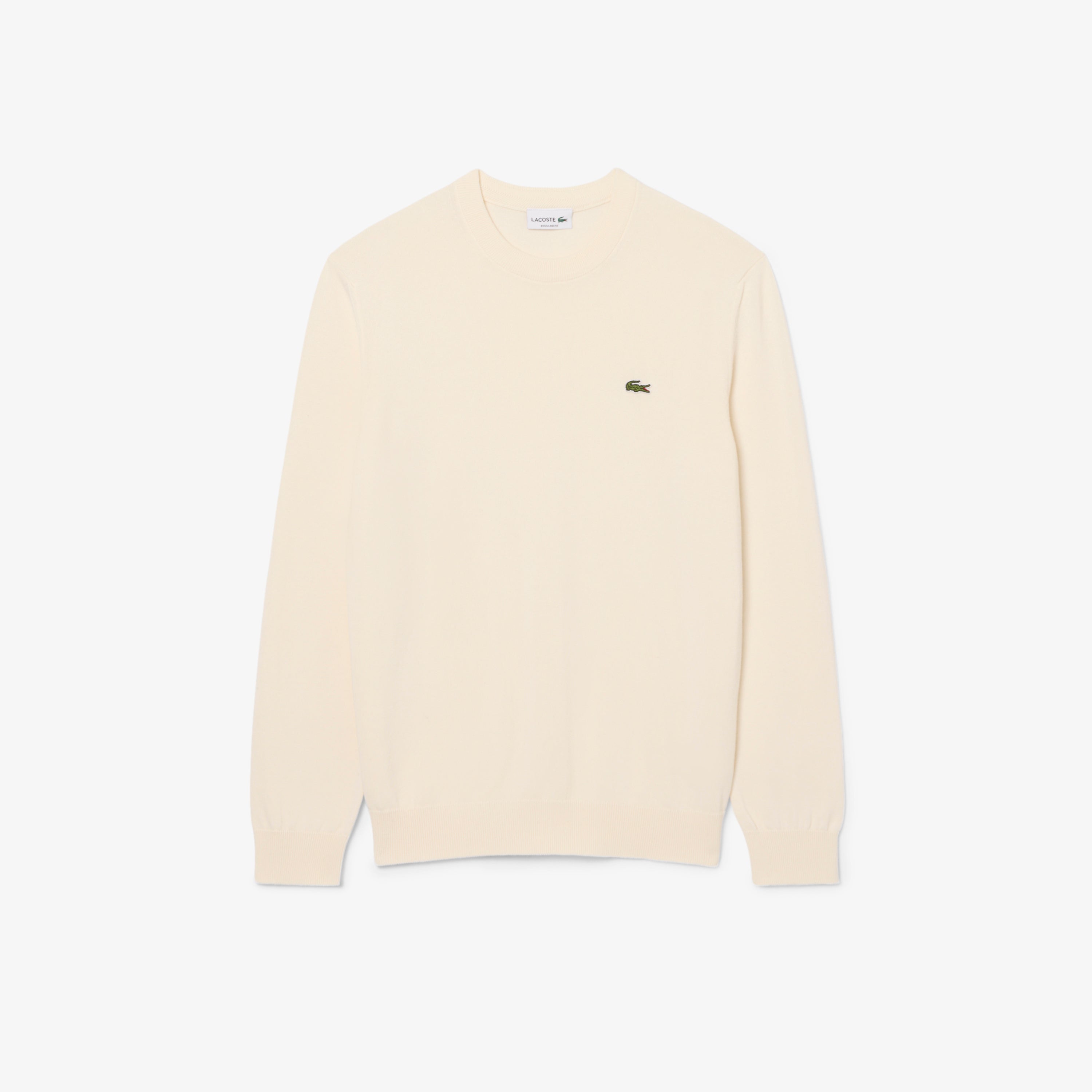 LACOSTE Monochrome Crew Neck Cotton Sweater