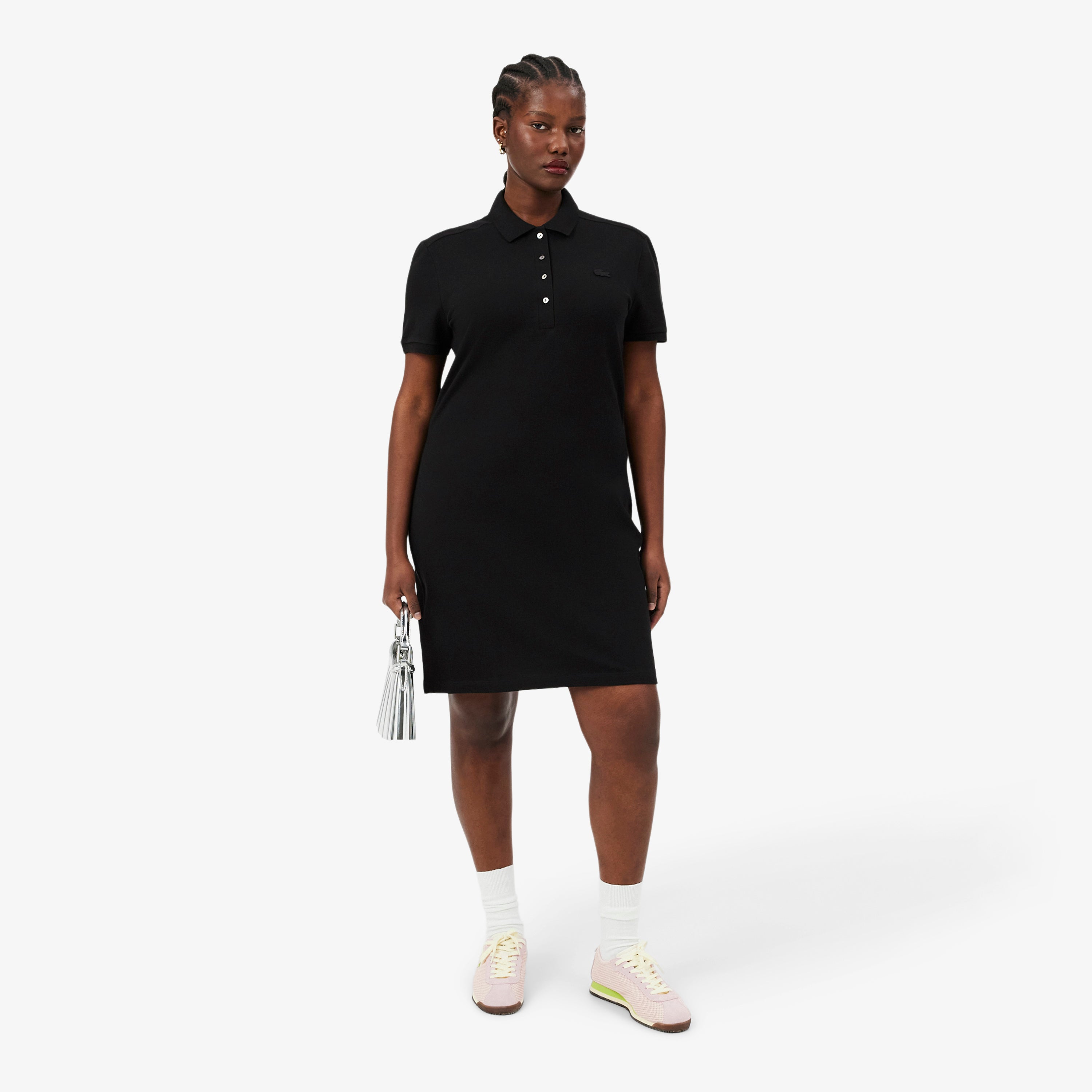 LACOSTE Women's Slim Fit Stretch Mini Piqué Polo Dress