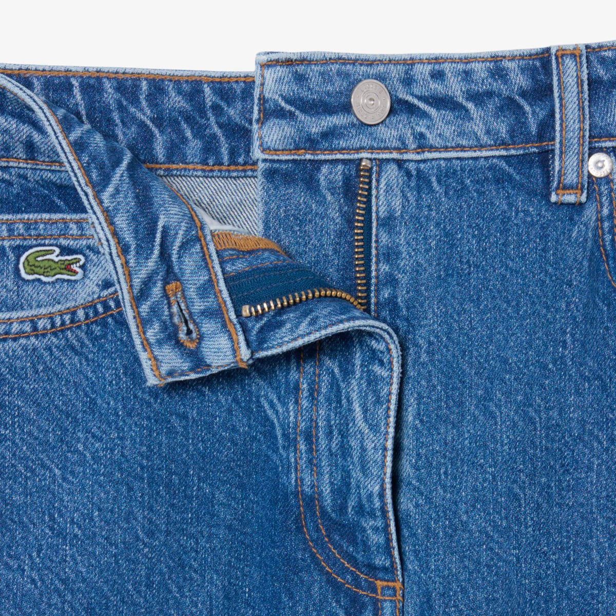 LACOSTE Wide Fit High Waist Jeans Women