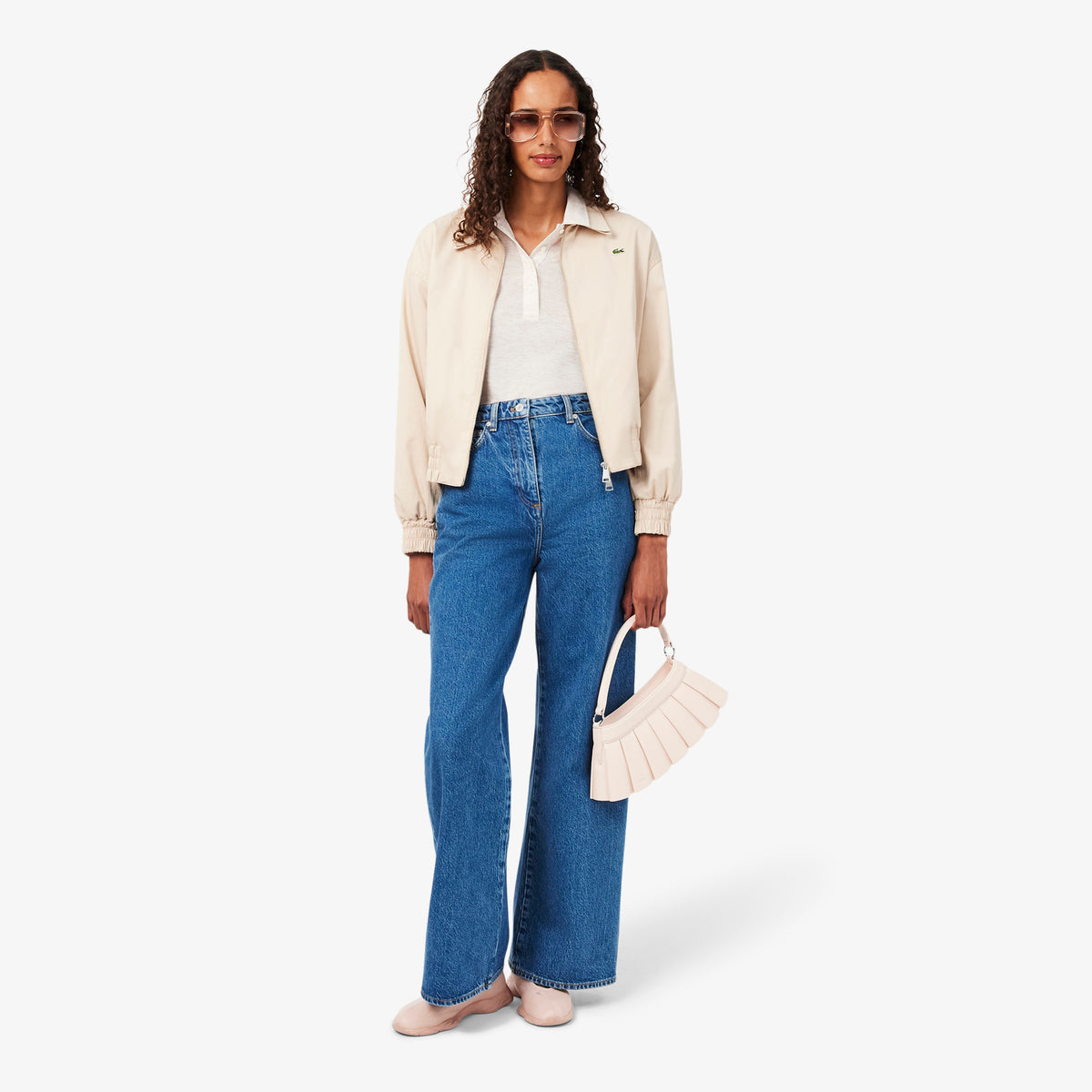 LACOSTE Wide Fit High Waist Jeans Women