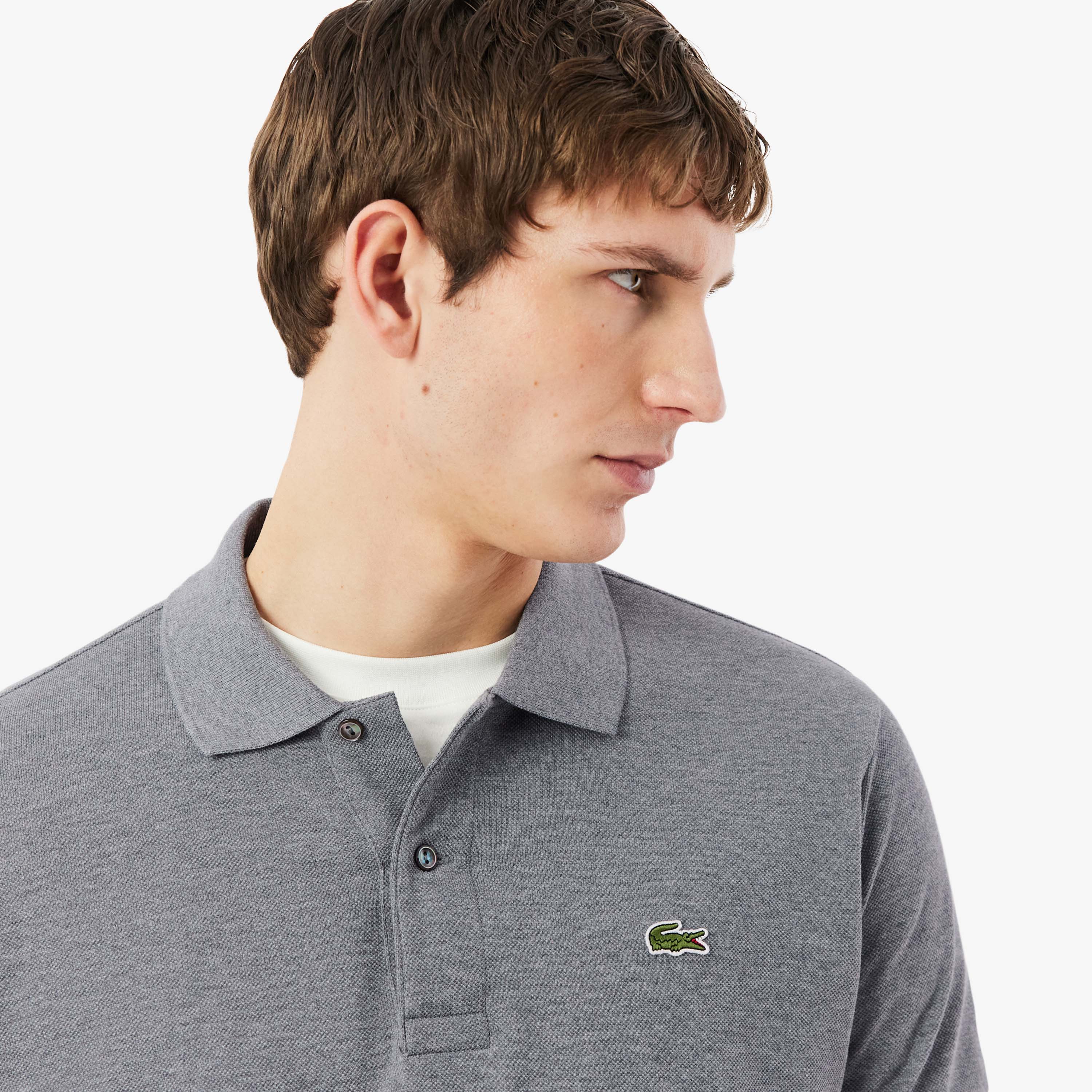 LACOSTE Classic Fit L.12.12 Marl Polo Shirt