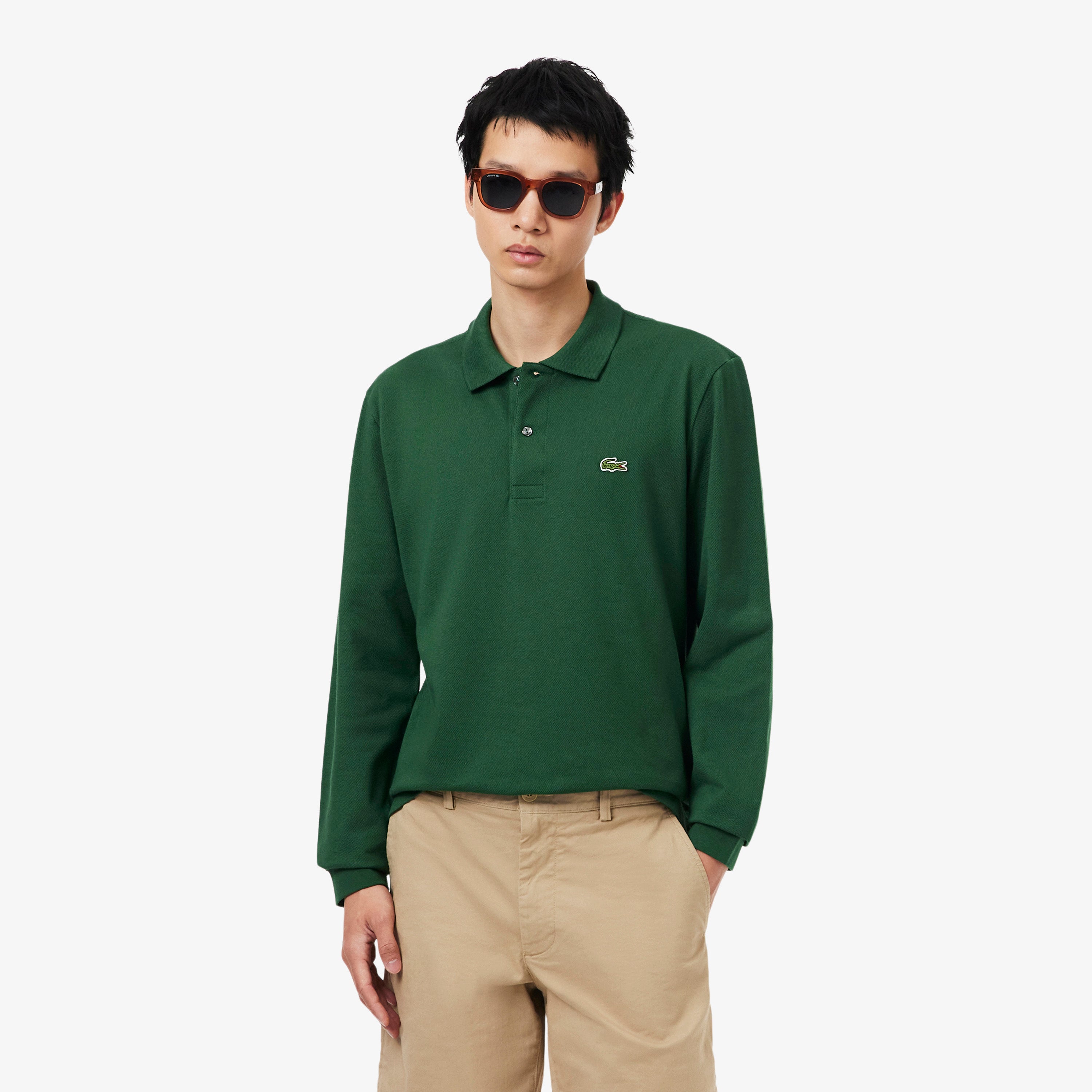 LACOSTE Classic Fit Long Sleeved L.12.12 Polo Shirt