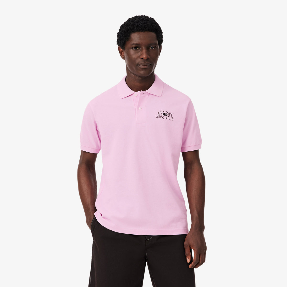 LACOSTE Classic Fit Graphic Branding Polo Shirt Men