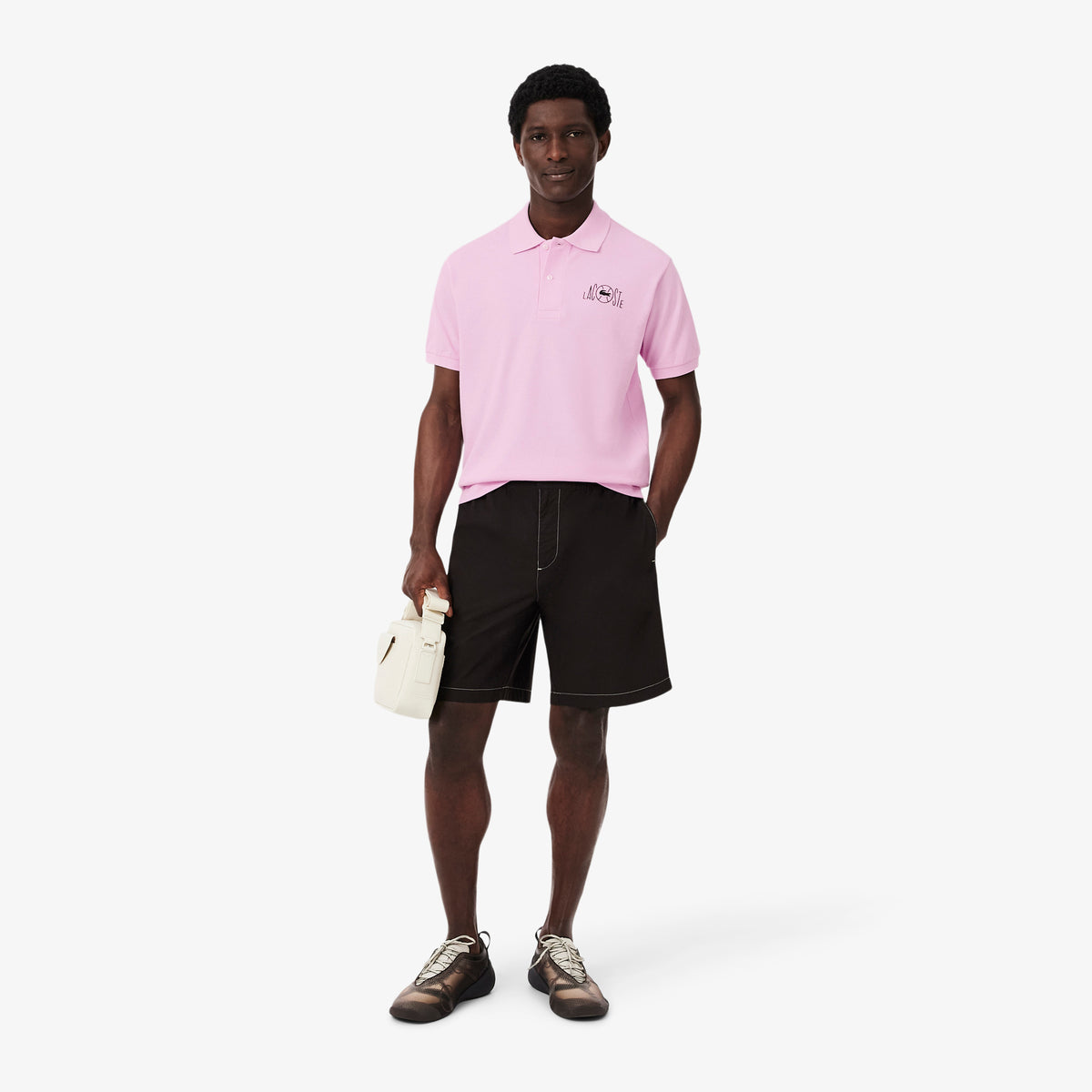 LACOSTE Classic Fit Graphic Branding Polo Shirt Men