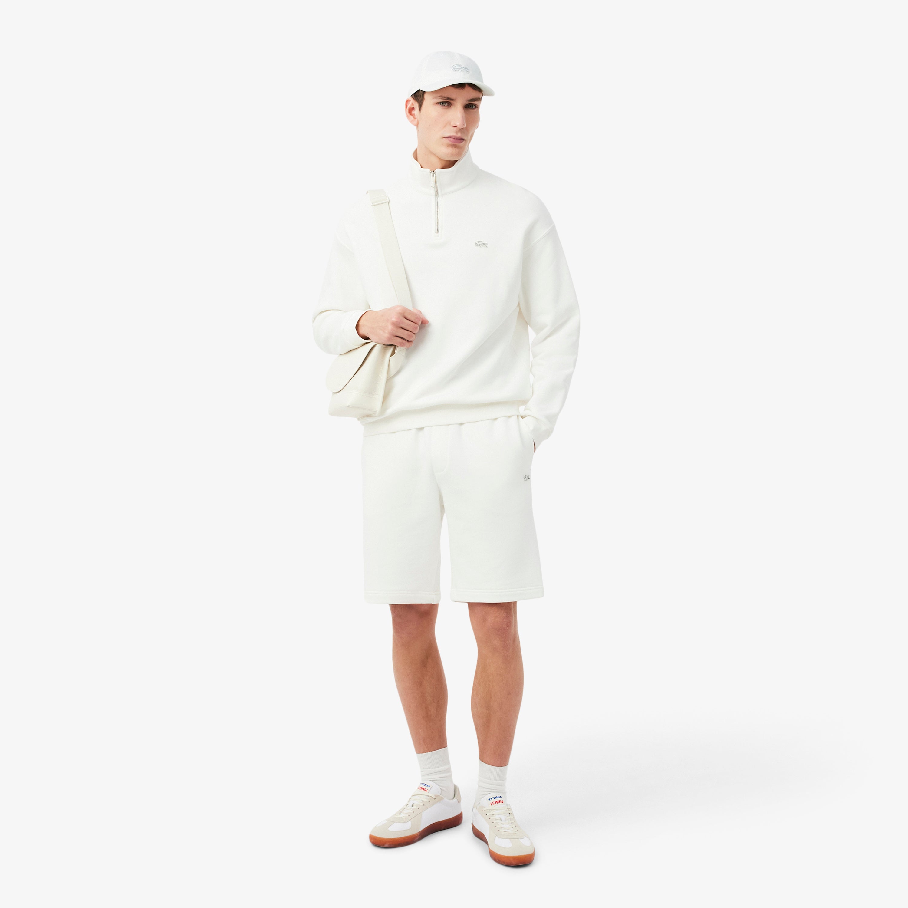 LACOSTE Cotton Twill Badge Cap