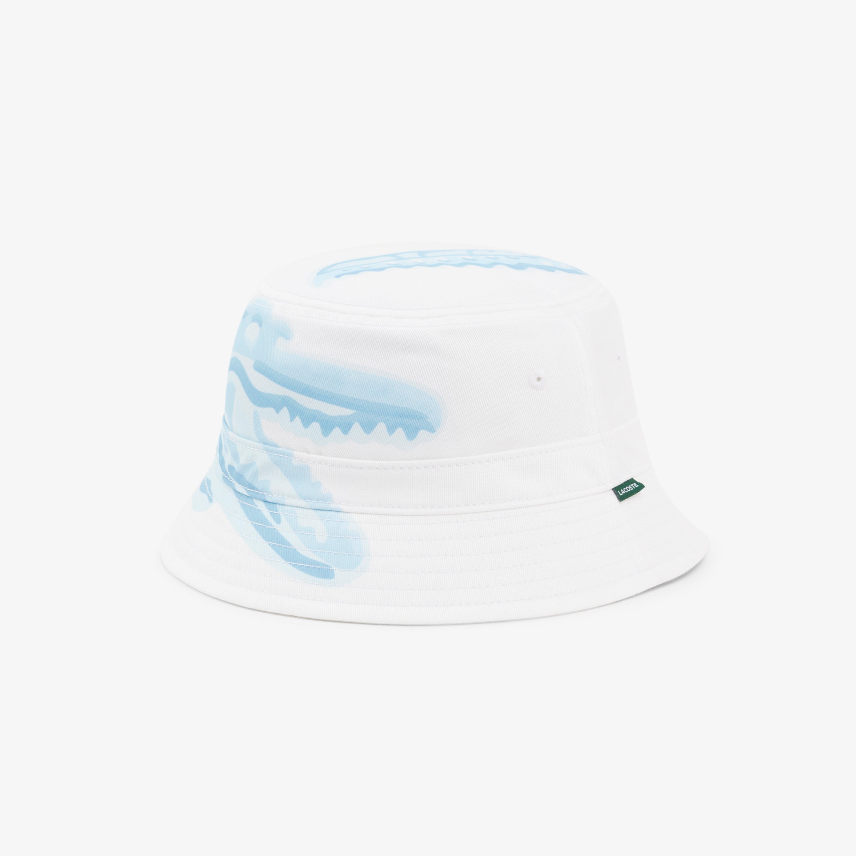 LACOSTE Unisex Printed Cotton Twill Bucket Hat