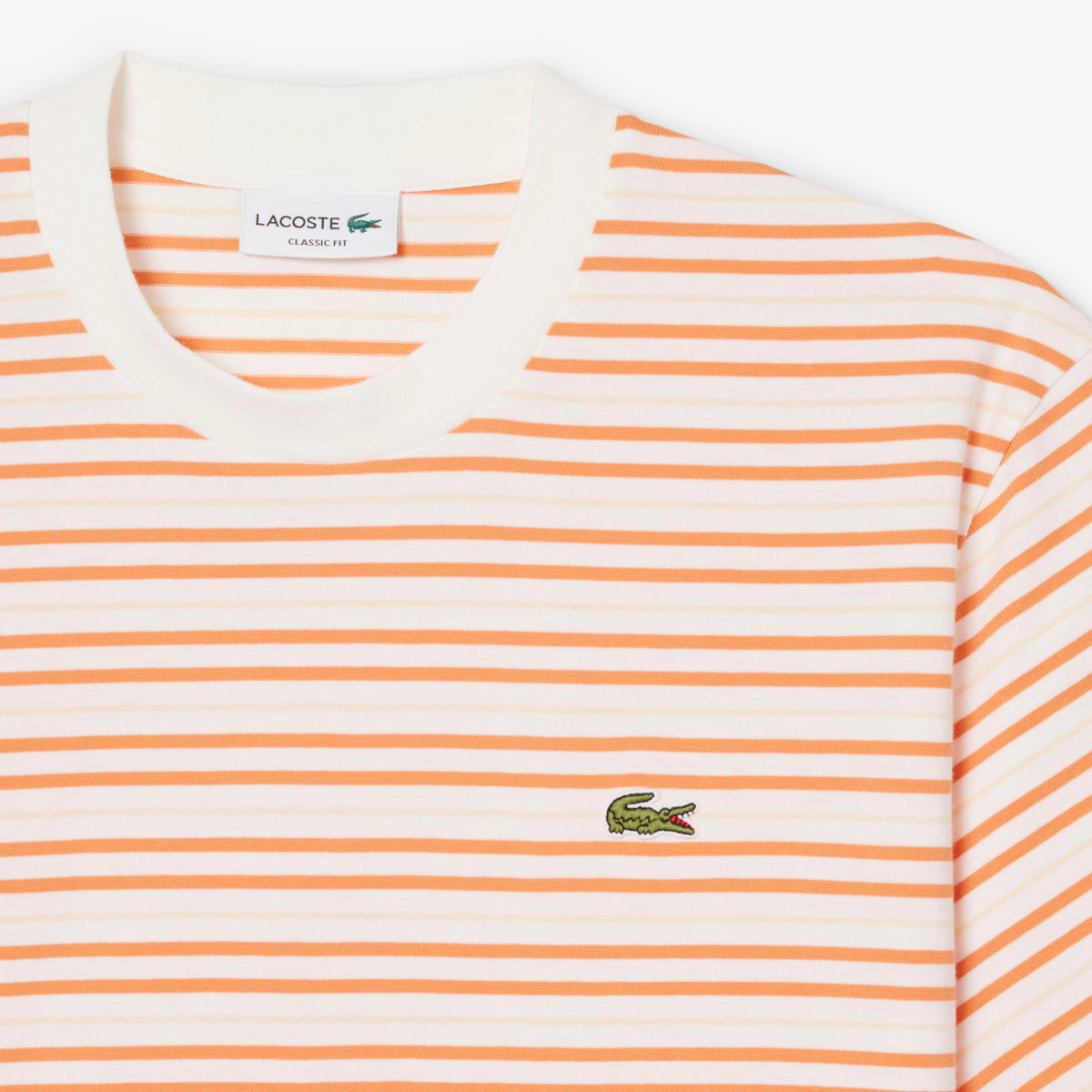 LACOSTE Striped Cotton T-Shirt Men