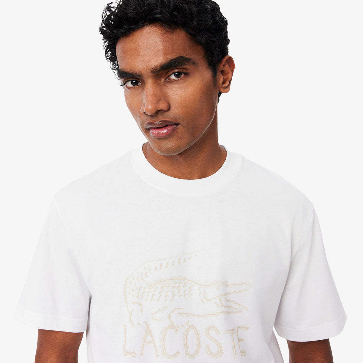LACOSTE Printed Cotton T-shirt Men