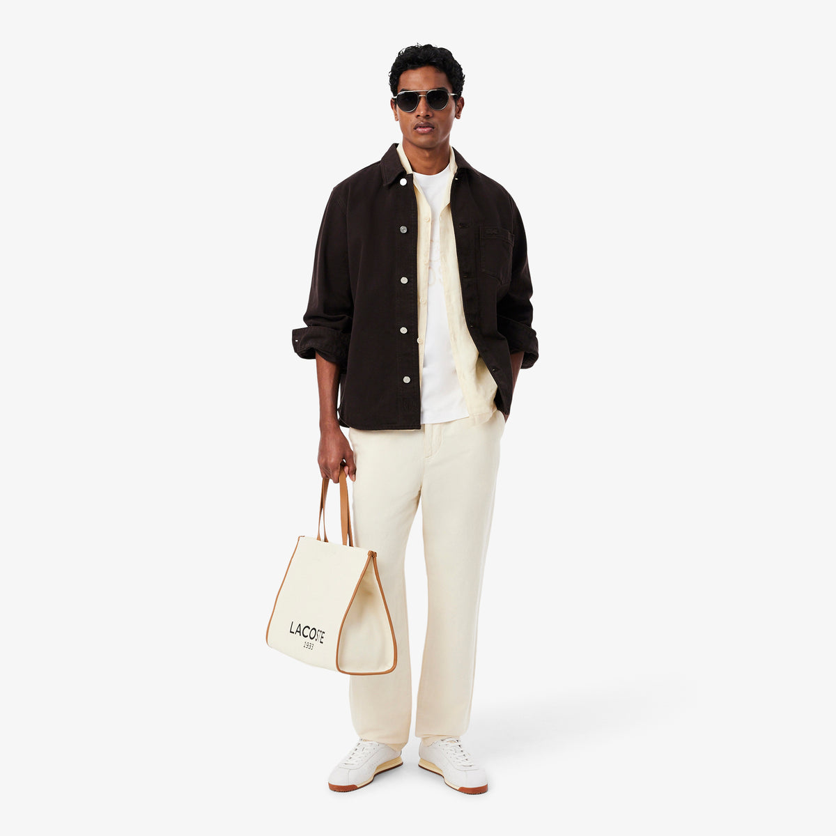 LACOSTE Printed Cotton T-shirt Men