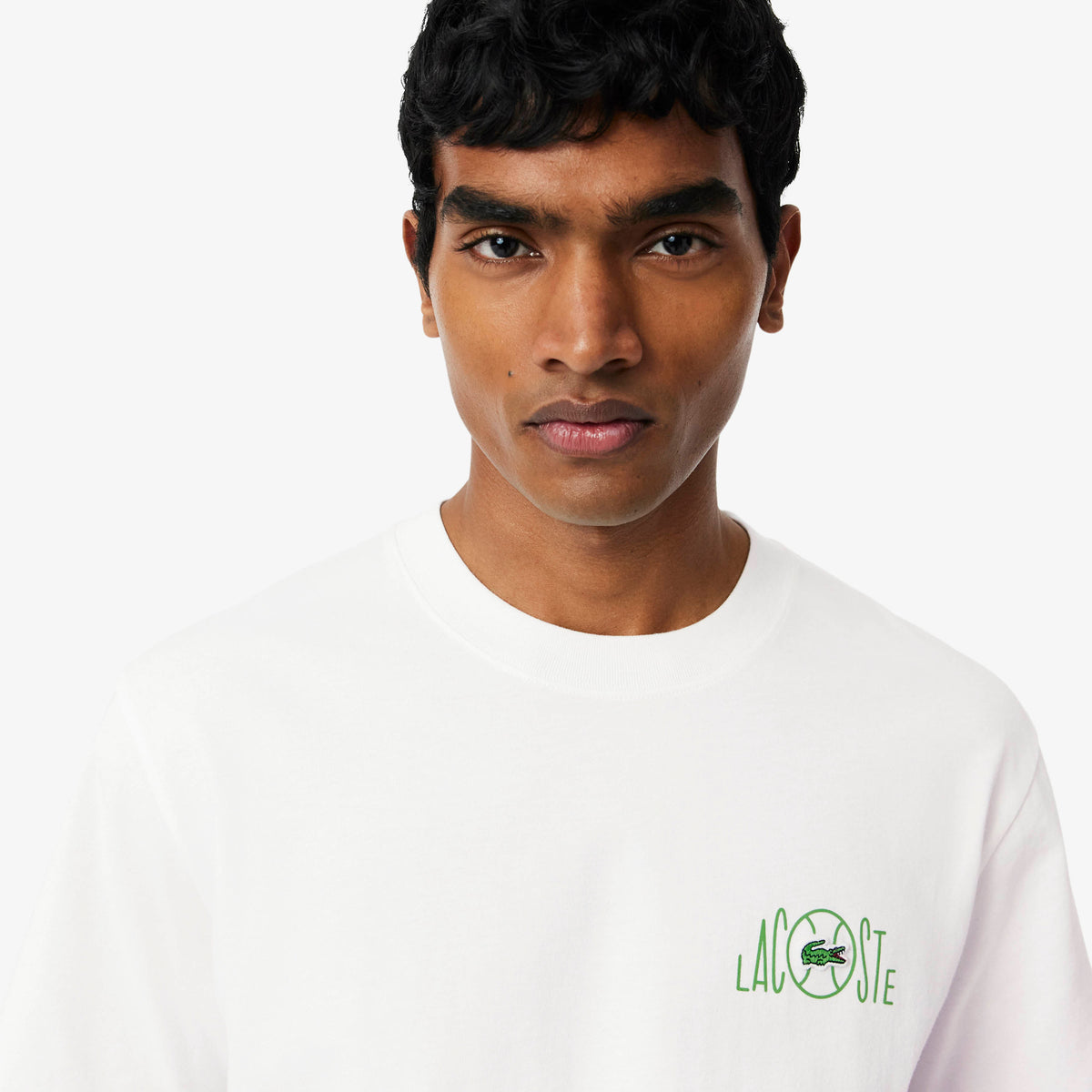 LACOSTE Printed Cotton T-Shirt Men