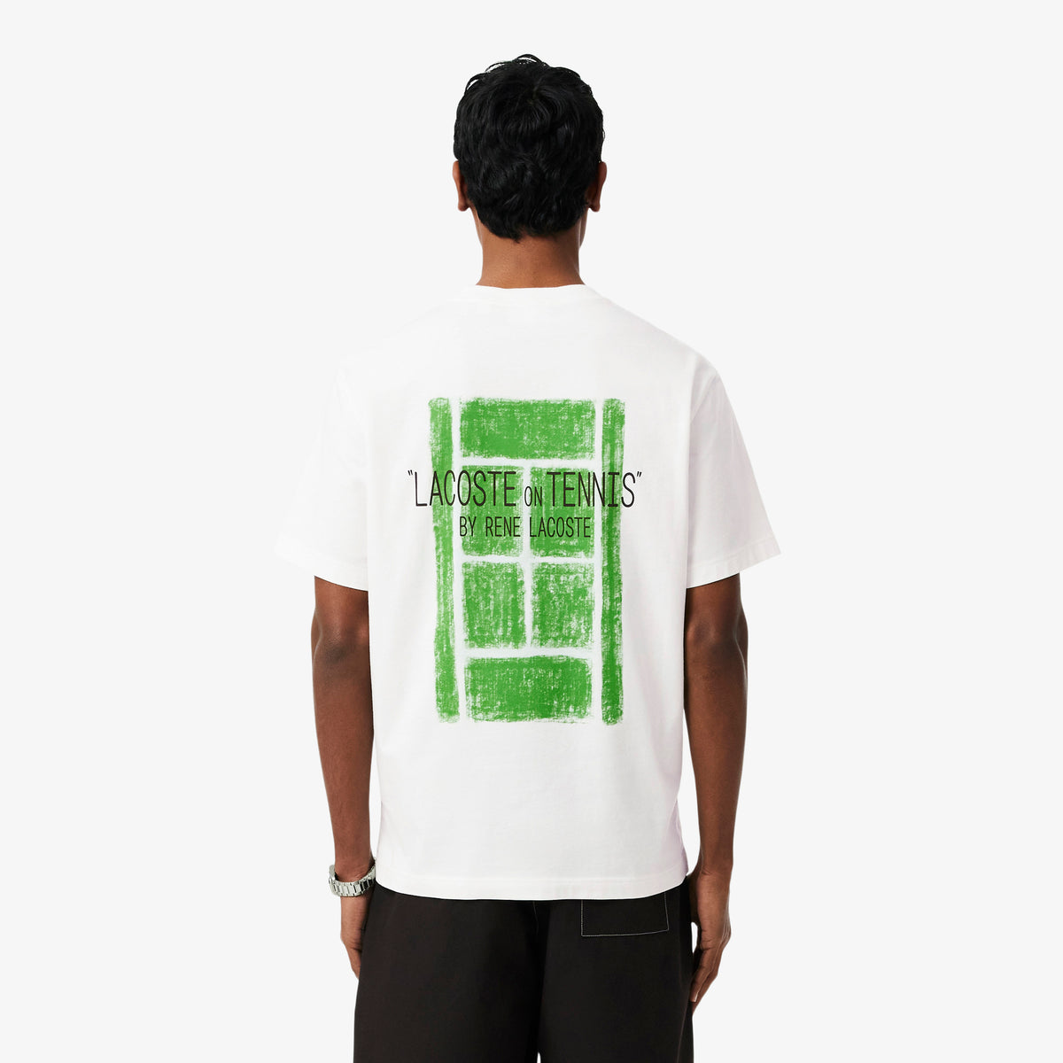 LACOSTE Printed Cotton T-Shirt Men