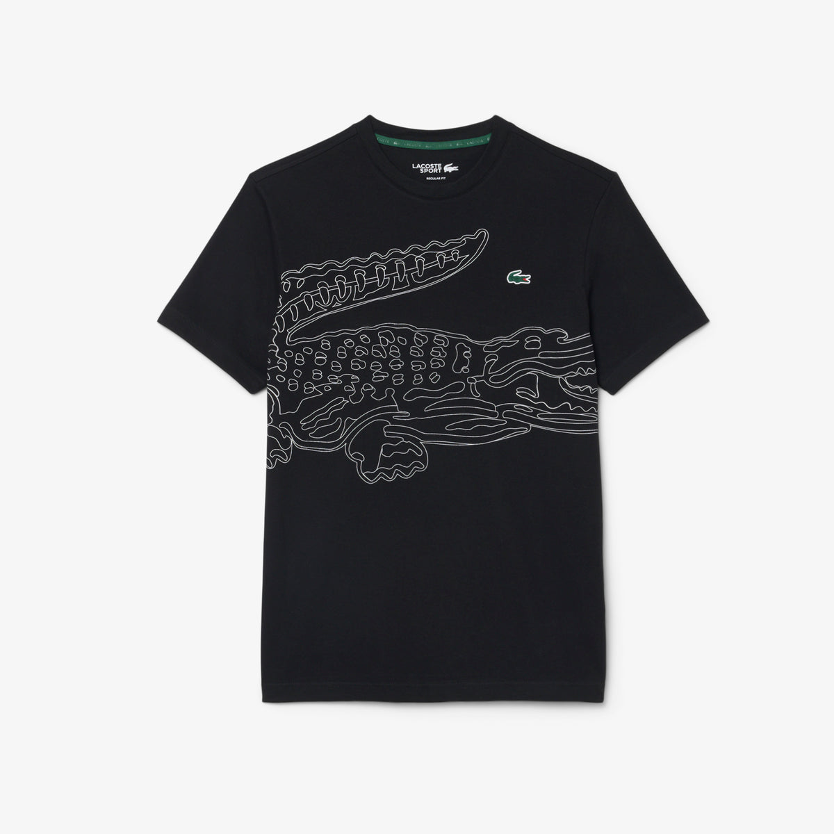 LACOSTE Ultra Dry Crocodile Print Sport T-shirt Men