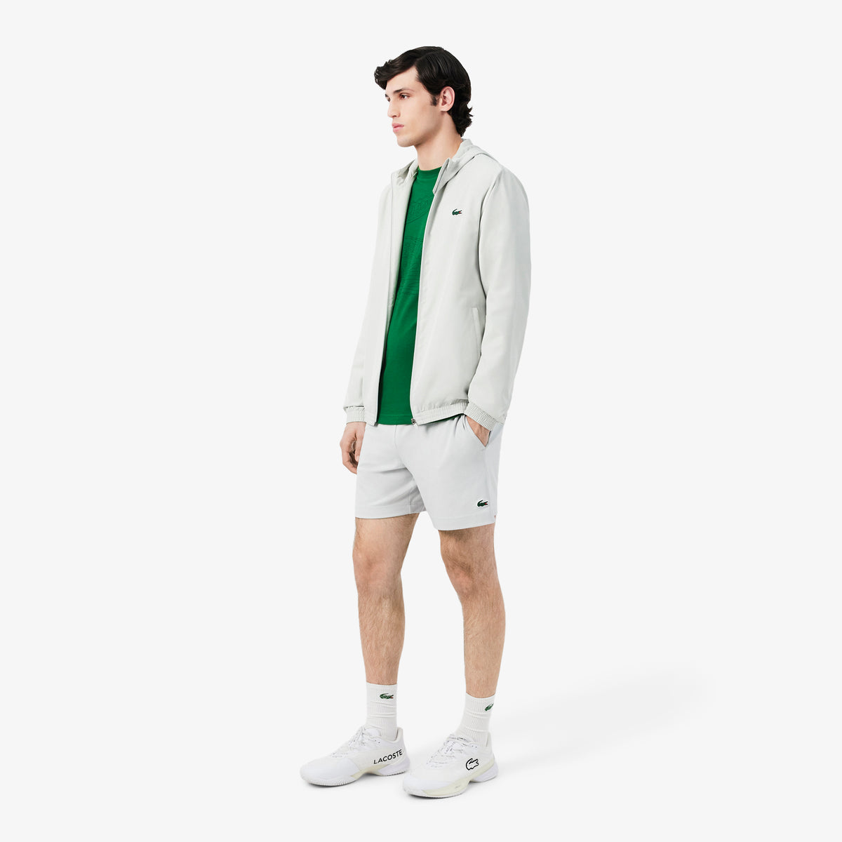 LACOSTE Ultra Dry Crocodile Print Sport T-shirt Men