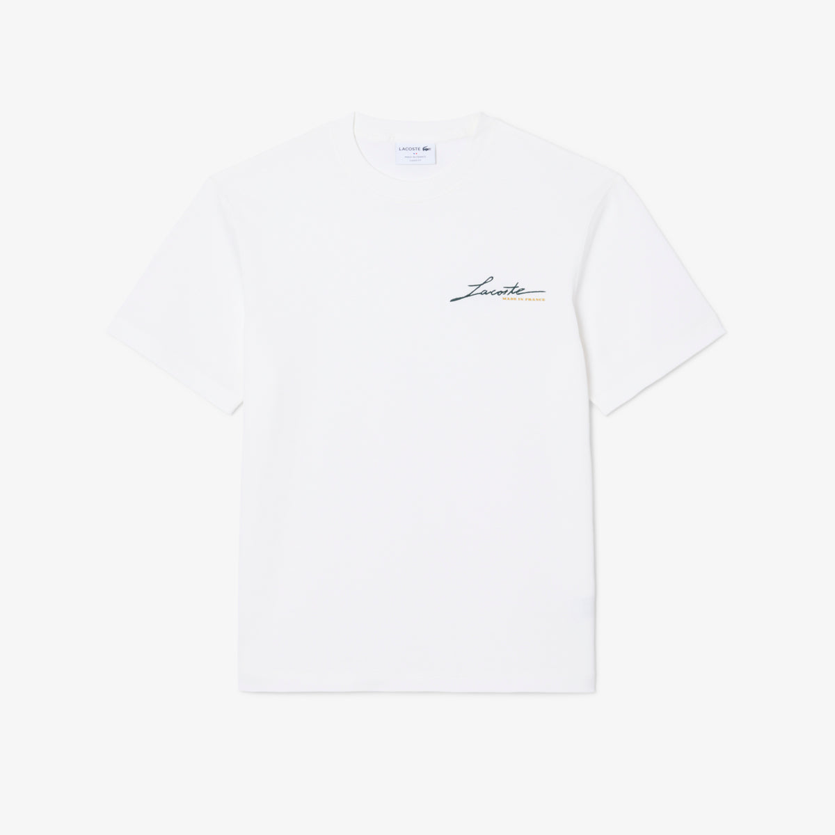 LACOSTE French Made Signature Embroidery T-shirt Men