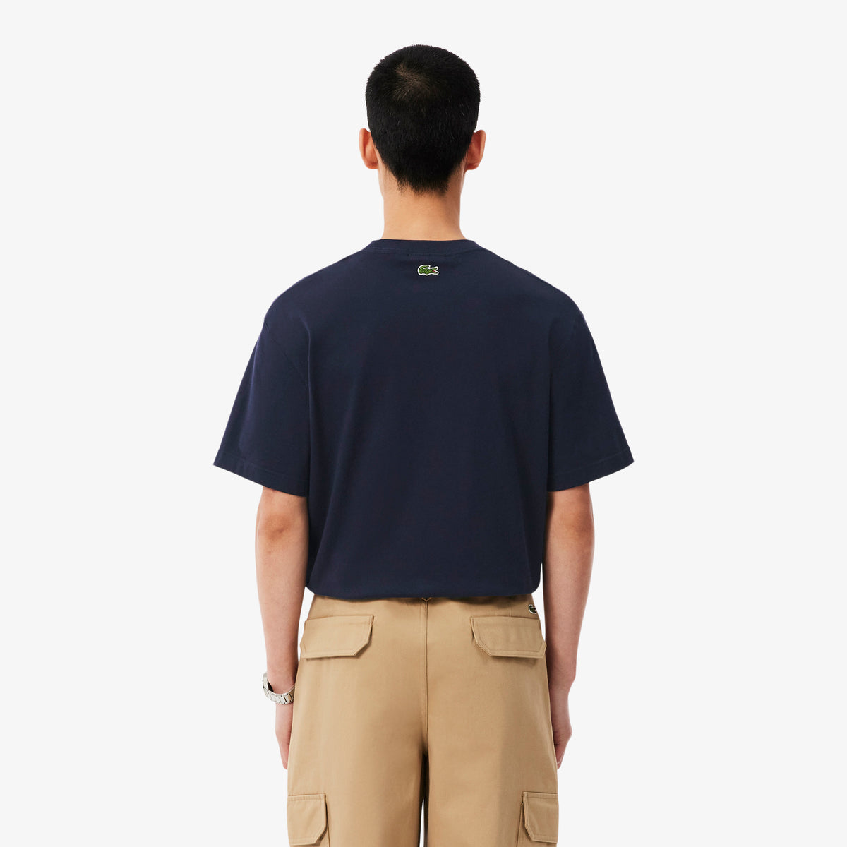 LACOSTE French Made Signature Embroidery T-shirt Men