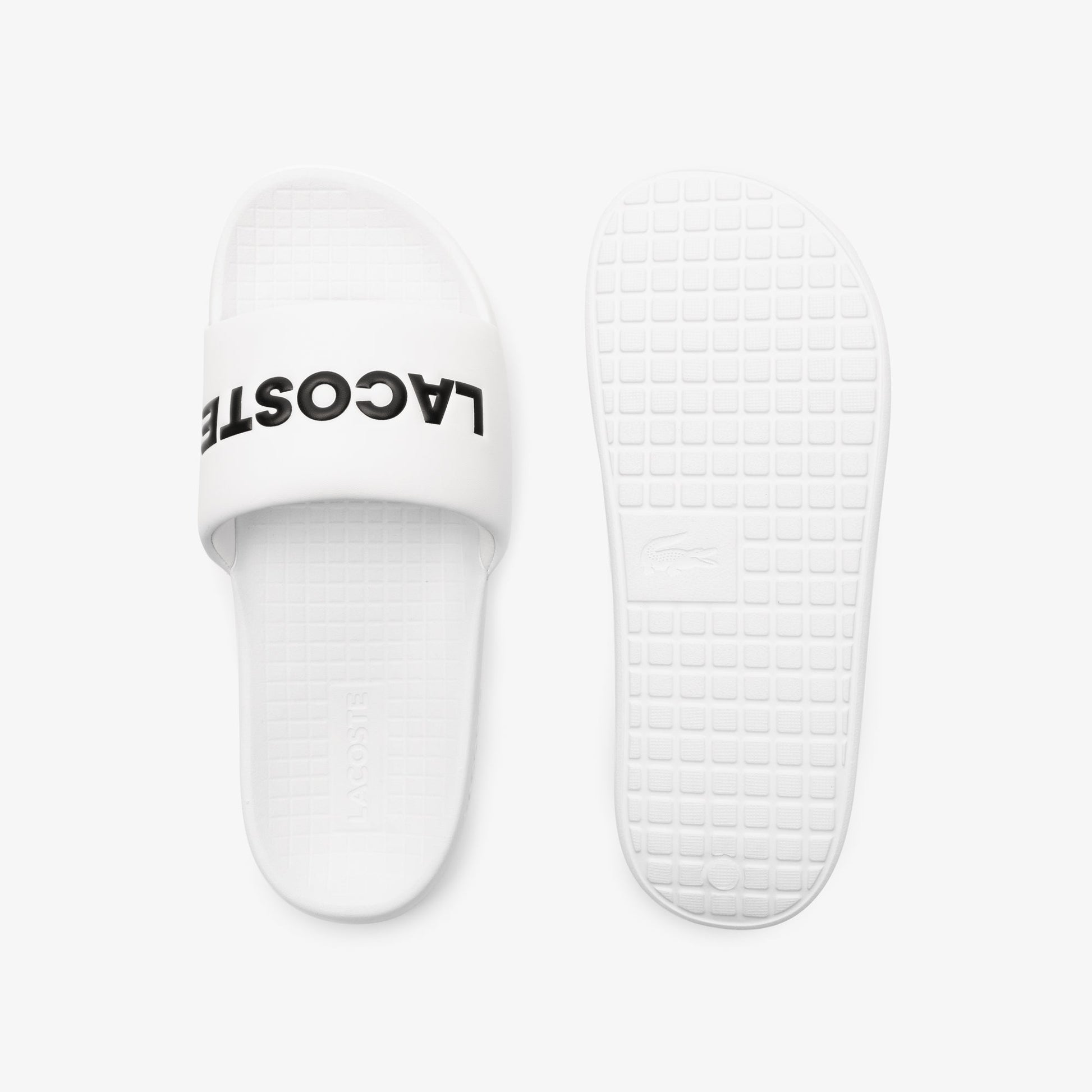 Lacoste Men's Serve Slide 1.0 - 8 / 147-White - Lacoste Footwear THE MIX