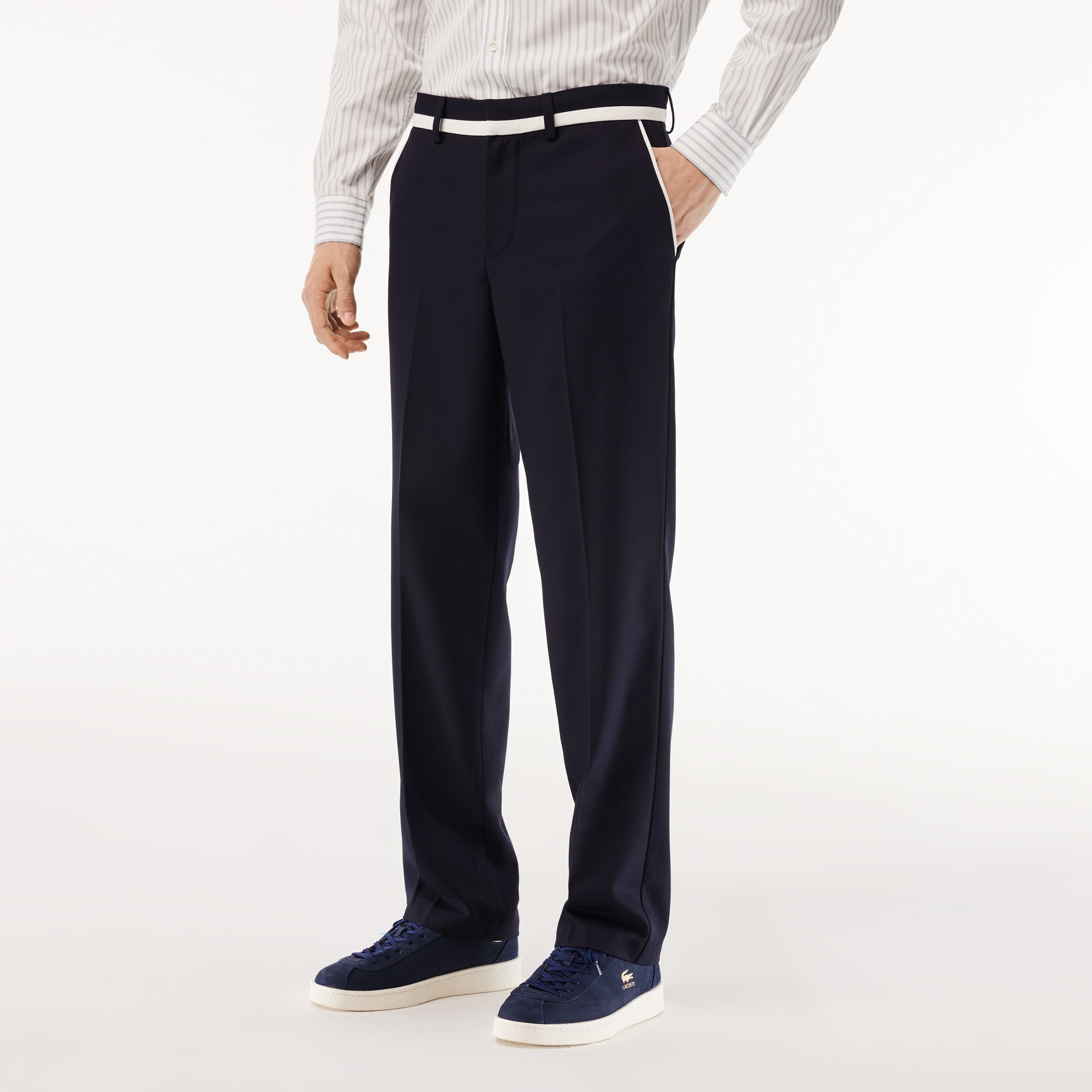 Lacoste Men's Baseshot Premium Leather Sneakers