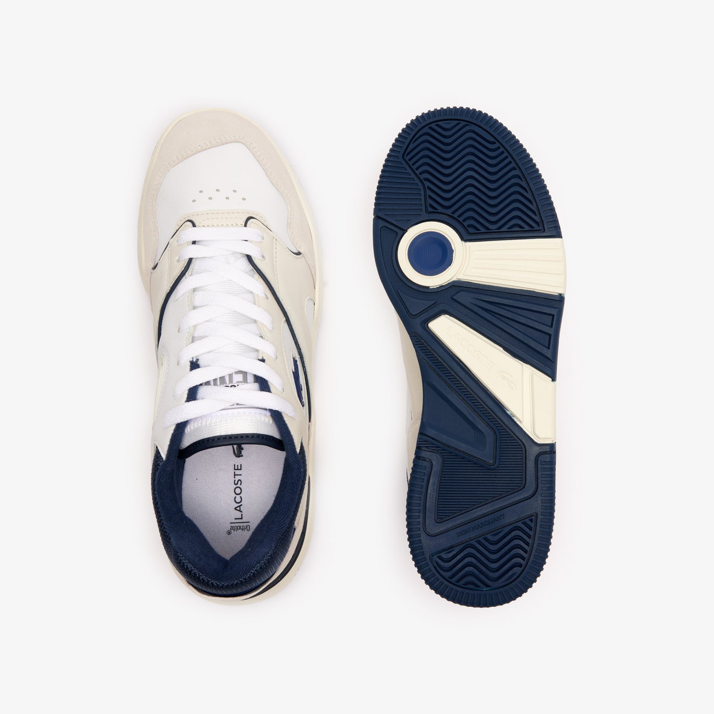 Lacoste Men's Lineshot Leather Logo Trainers - Lacoste Footwear THE MIX