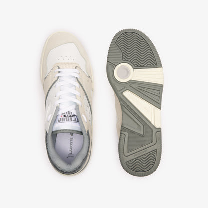 Lacoste Men's Lineshot Leather Logo Trainers - Lacoste Footwear THE MIX