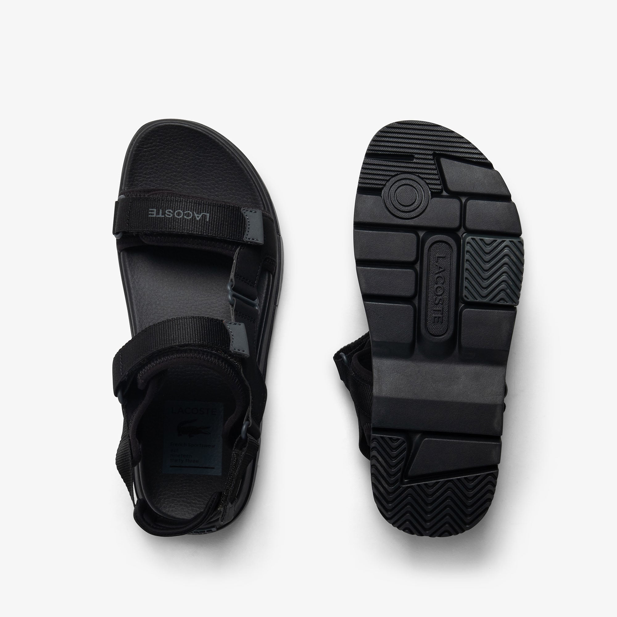 Lacoste Suruga Premium Men's Black Sandals