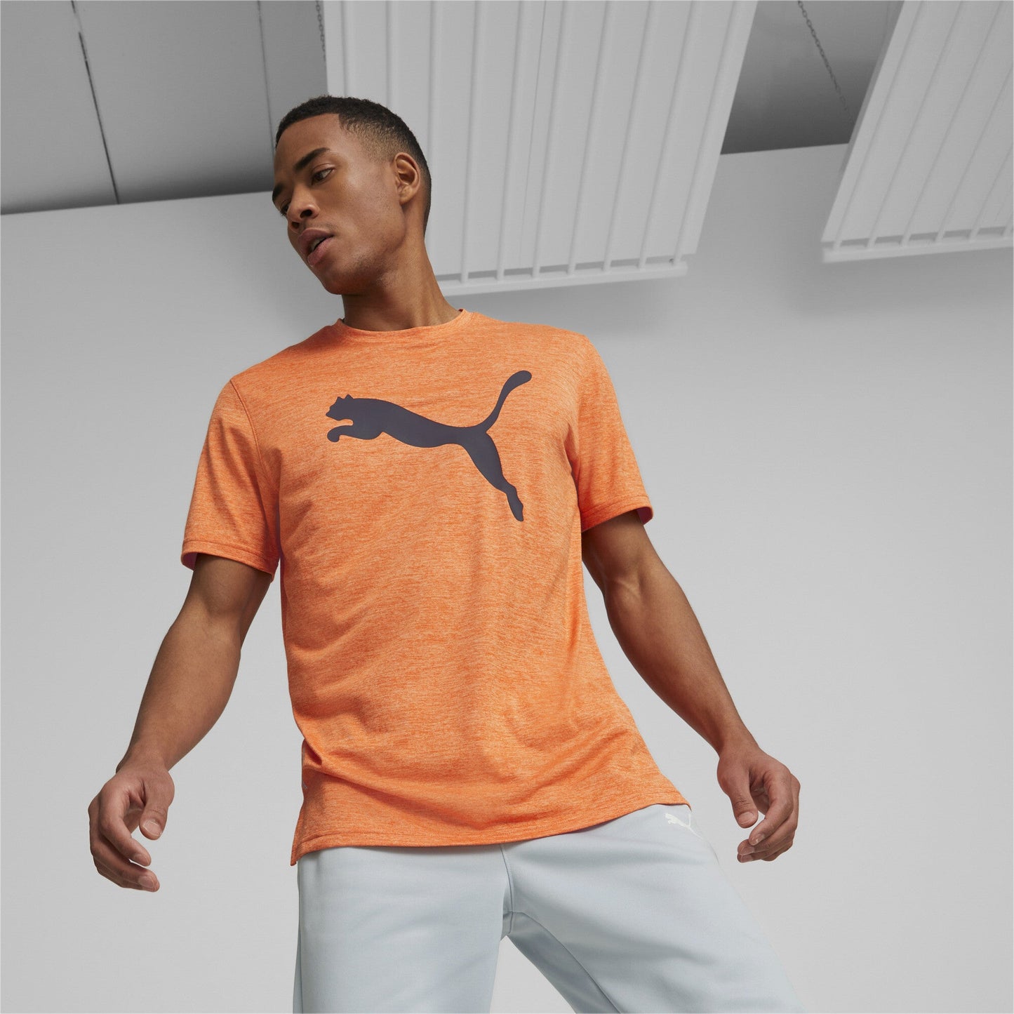 Train Fav Heather Cat Tee - PUMA Apparel THE MIX