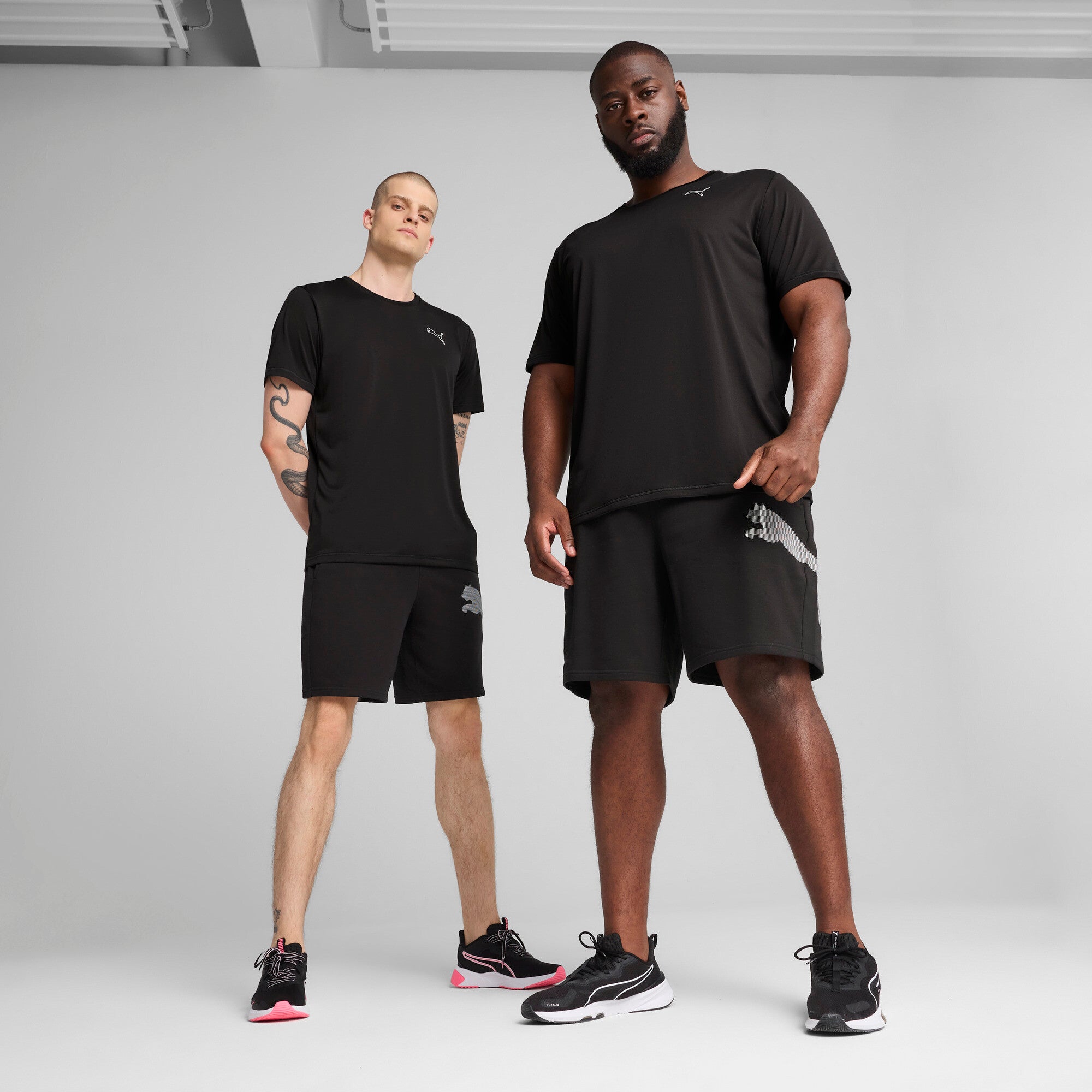 PUMA Train All Day Big Logo Men's Training 8" Knit Shorts
