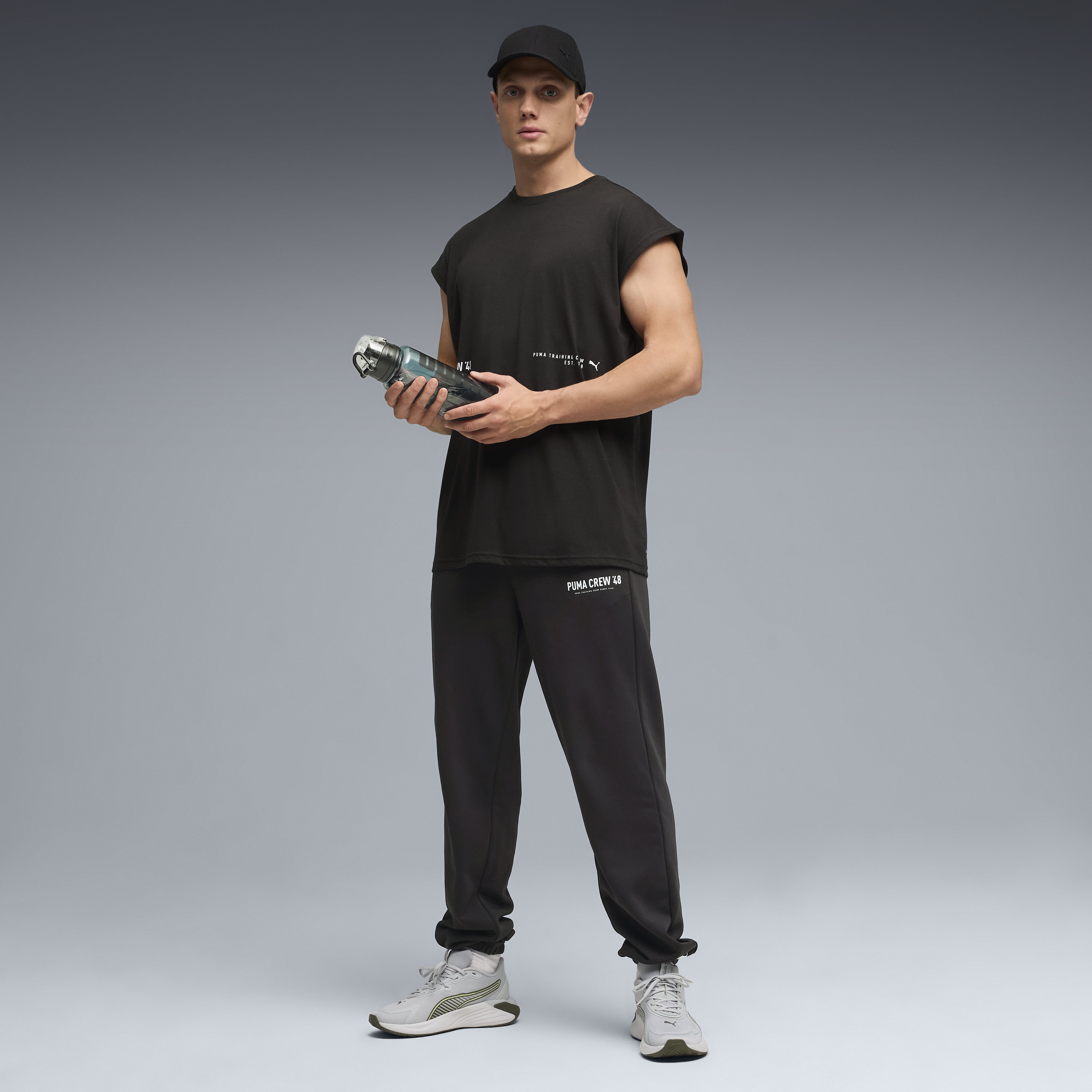 PUMA Graphics Training Cutoff Tank Men