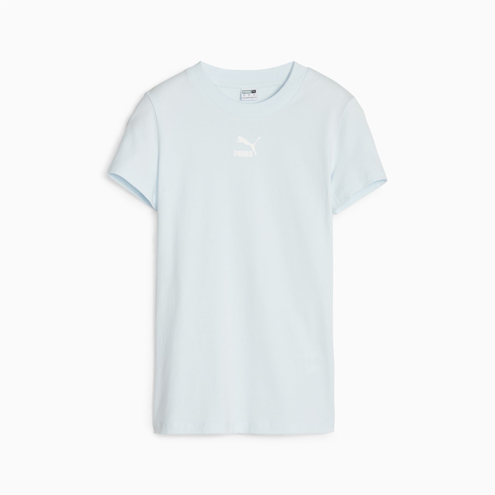 Classics Slim Tee - S / Icy Blue - PUMA Apparel THE MIX