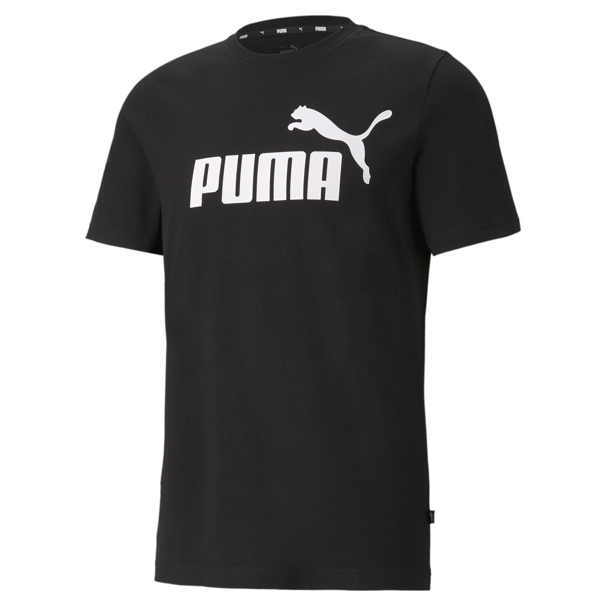 ESS Logo Tee - M / PUMA Black - PUMA Apparel THE MIX