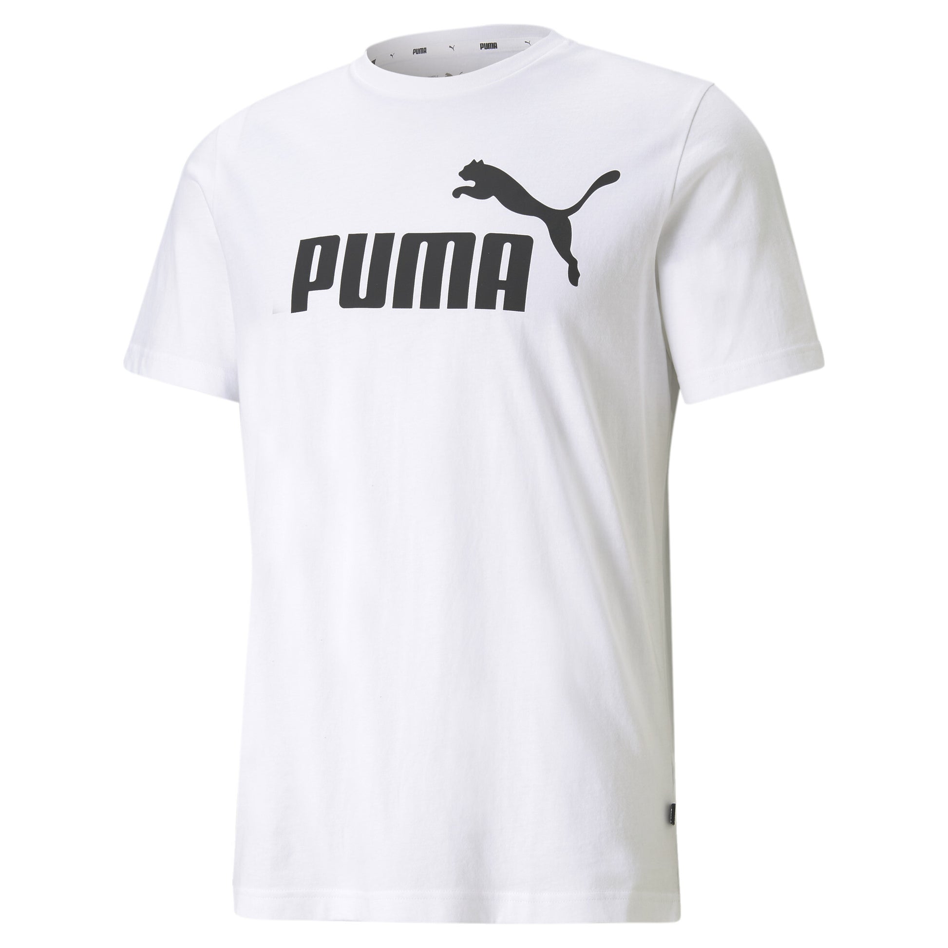 ESS Logo Tee - S / PUMA White - PUMA Apparel THE MIX