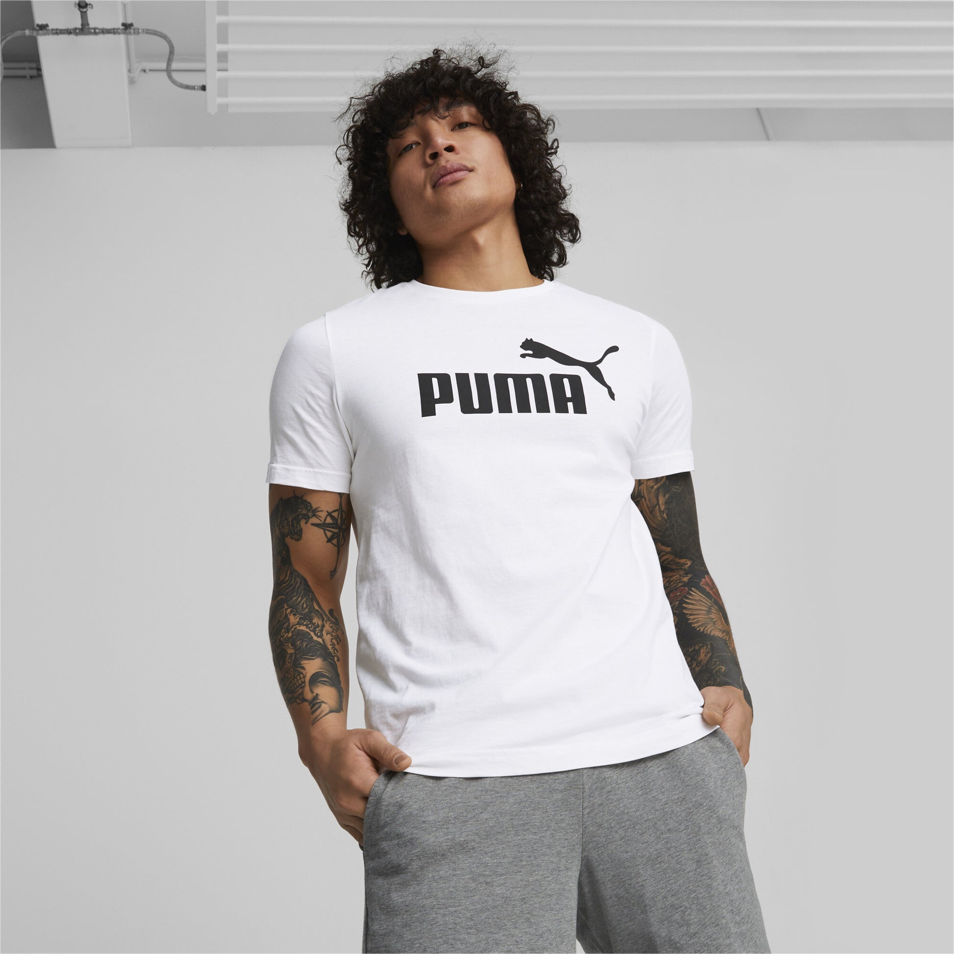 ESS Logo Tee - PUMA Apparel THE MIX