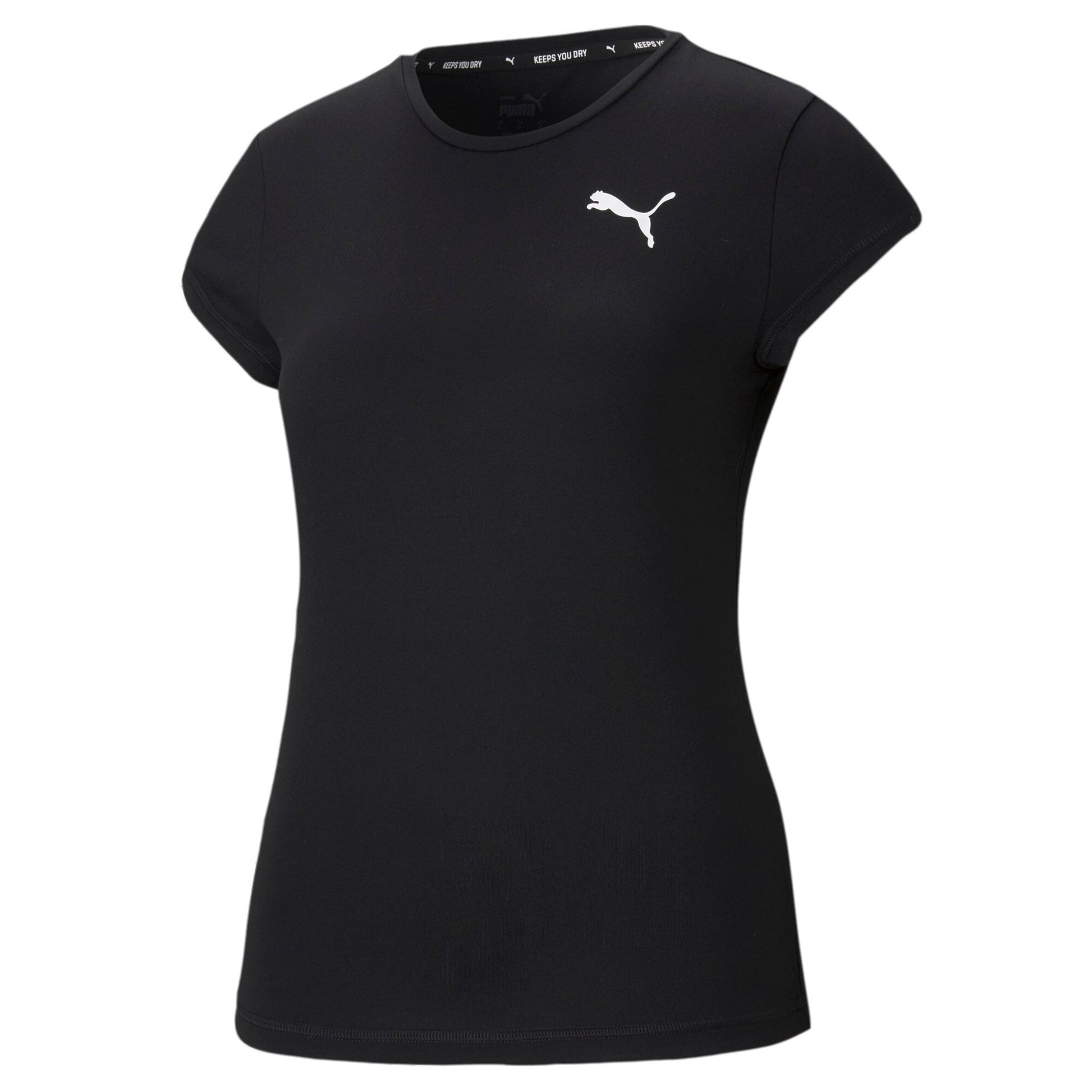 PUMA Active Women's Tee - S / Puma Black - PUMA Apparel THE MIX