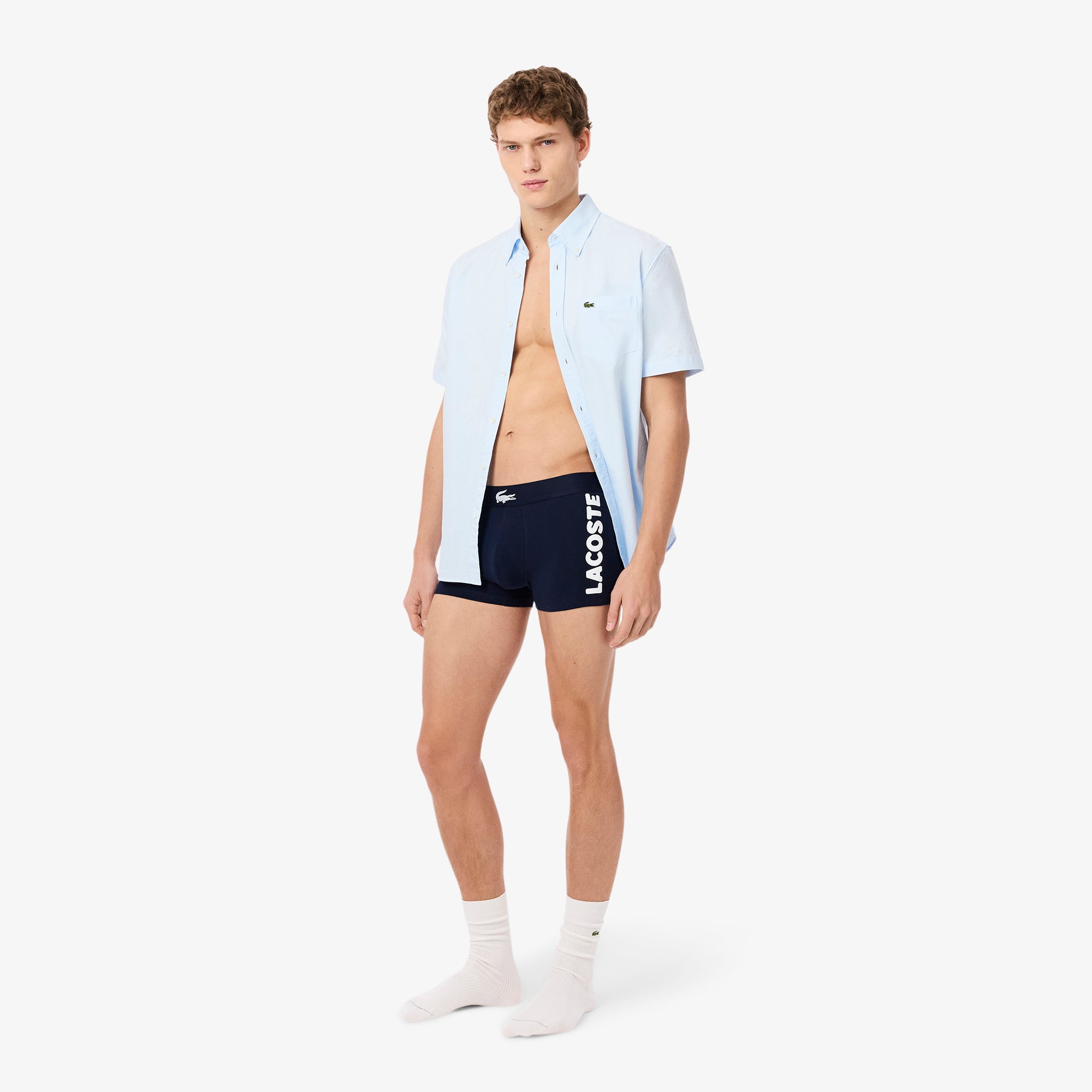 Lacoste 3 Pack Stretch Cotton Trunk Shorts